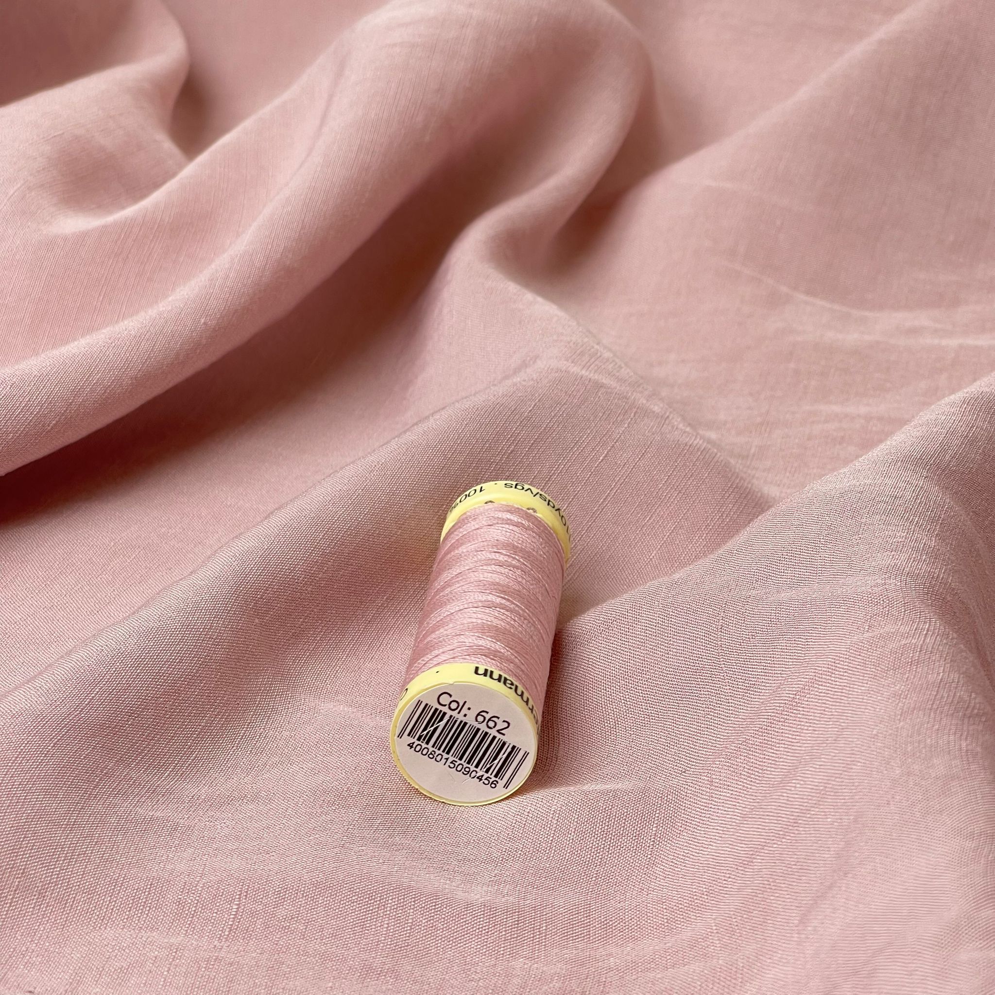 Lush Nude Light Viscose Linen Crepe Dress Fabric
