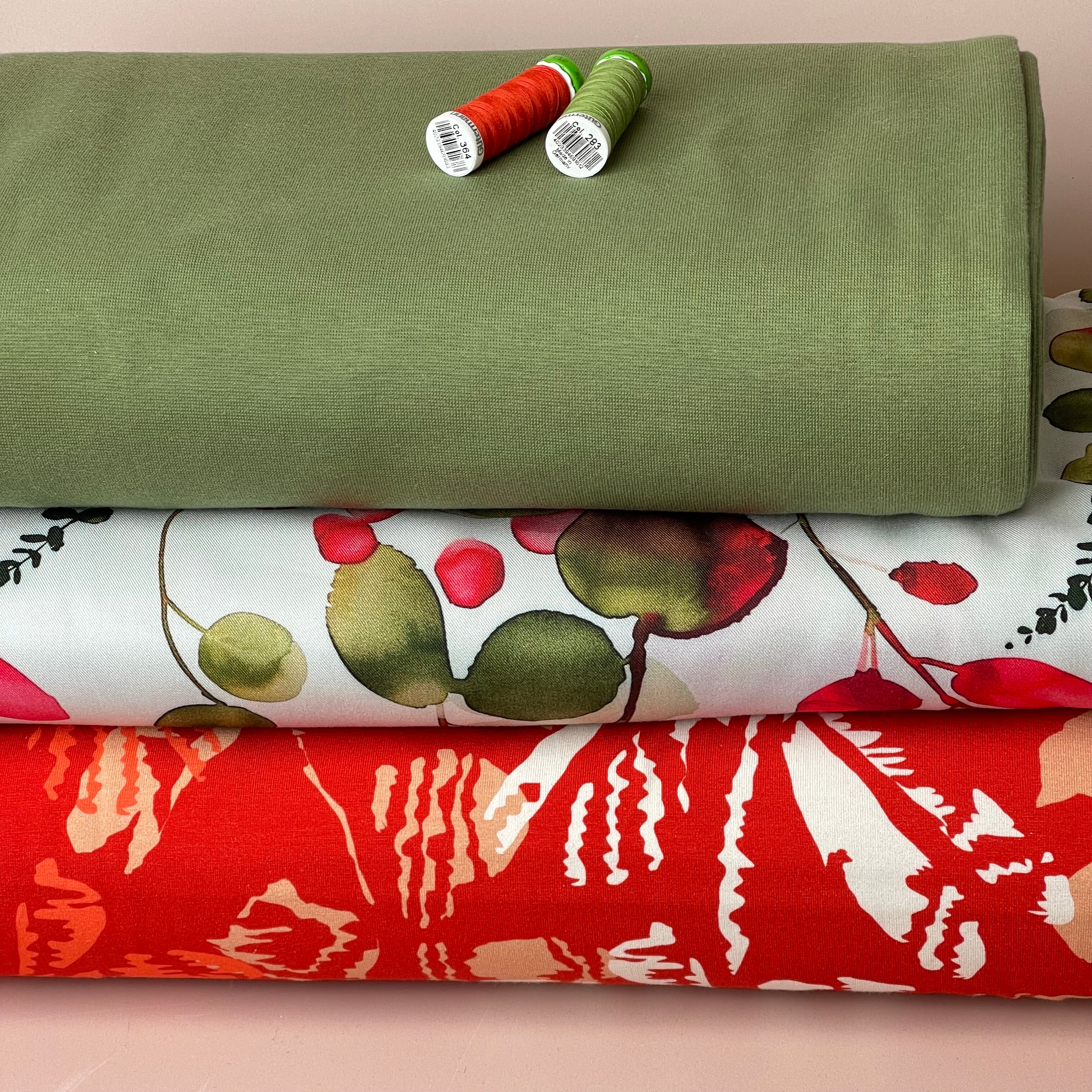 Light & Lush - Eucalyptus Leaves Viscose Twill Fabric