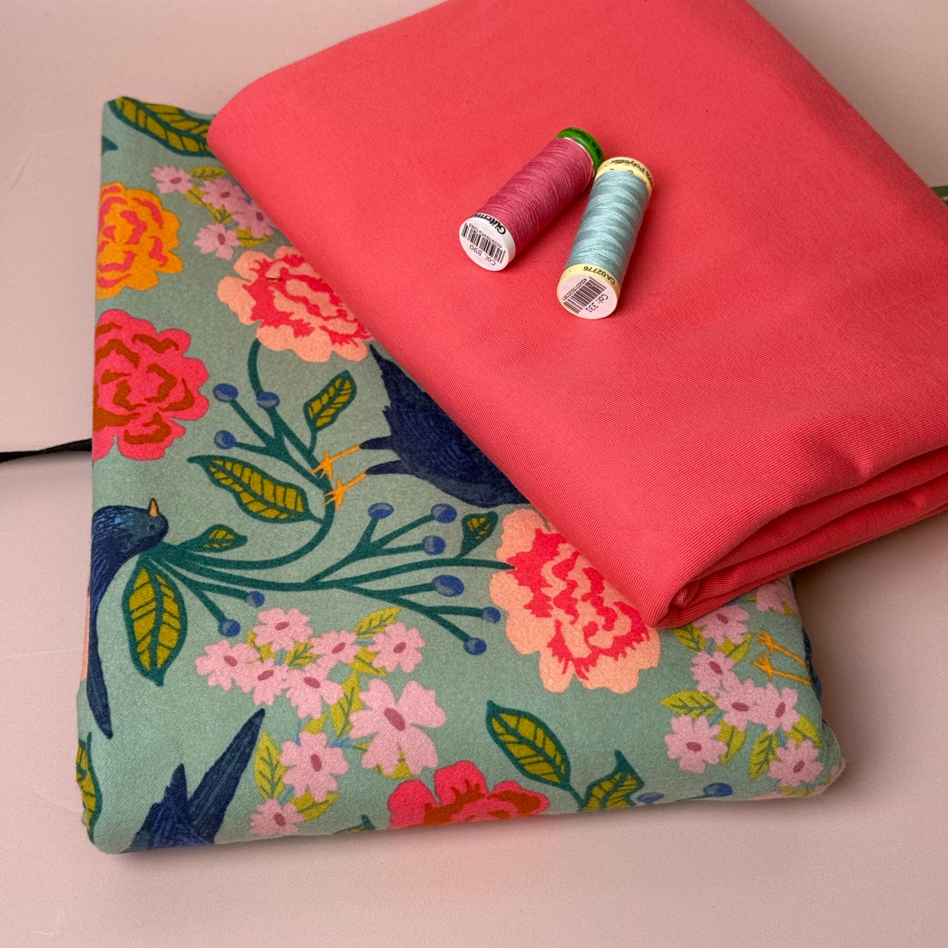 Art Gallery Fabrics - Blackbird Aviary Cotton Flannel from Starling