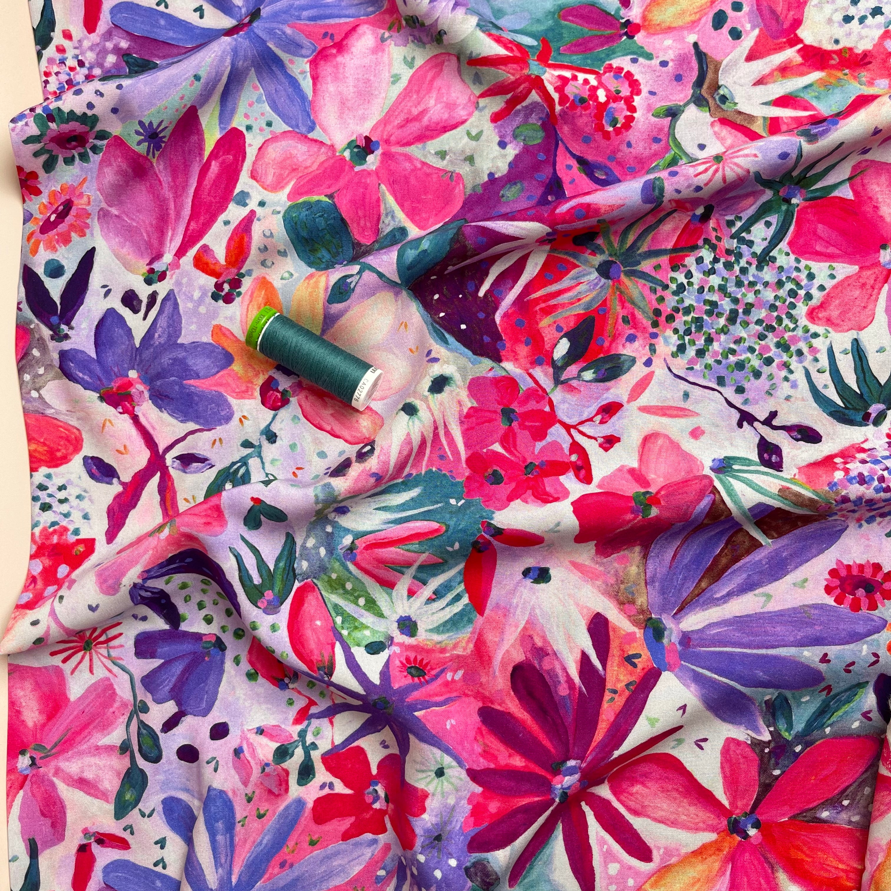REMNANT 0.47 Metre - Nerida Hansen - Soiree Pink Viscose with LENZING™ ECOVERO™ fibres