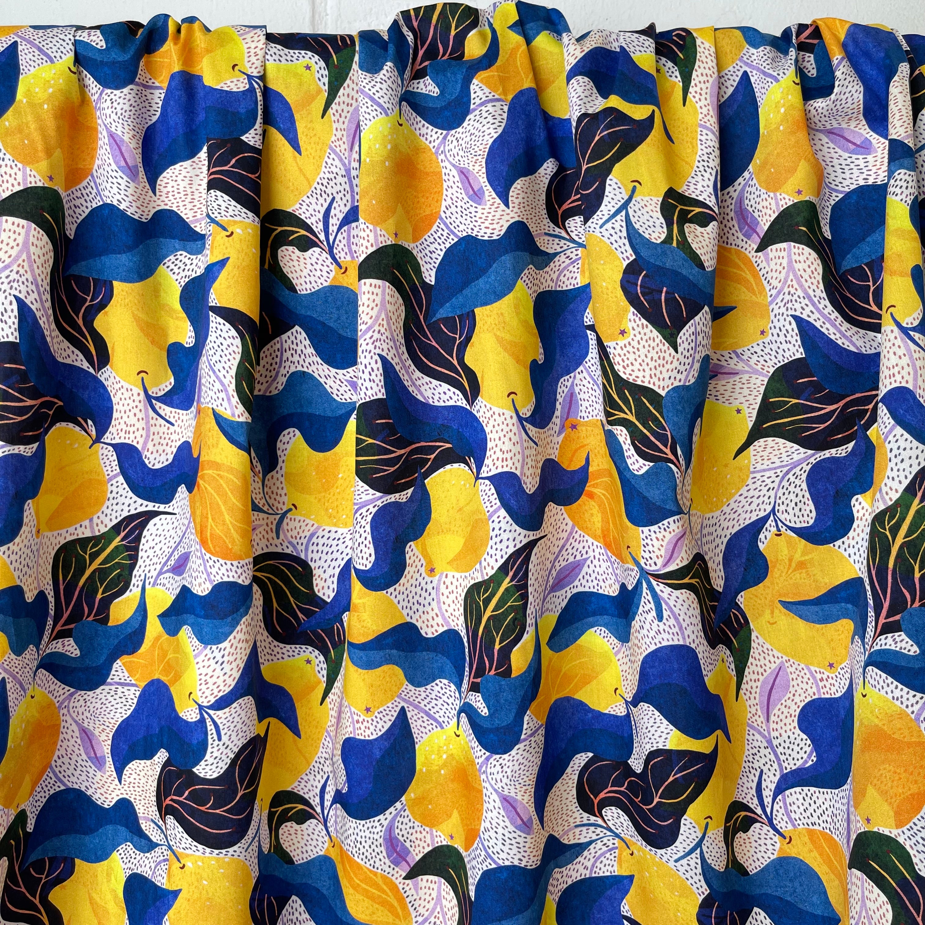 Adventure - Mediterranean Lemons Cotton Lawn