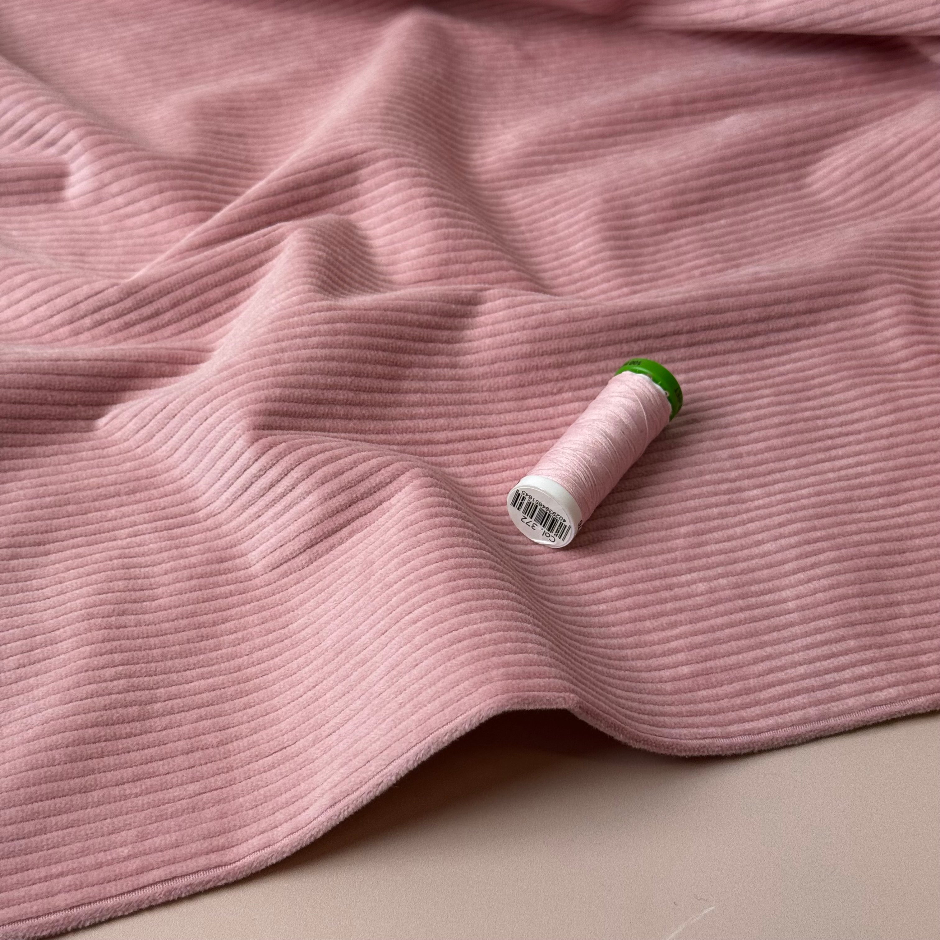 Stretch Washed Corduroy 4.5W in Rose