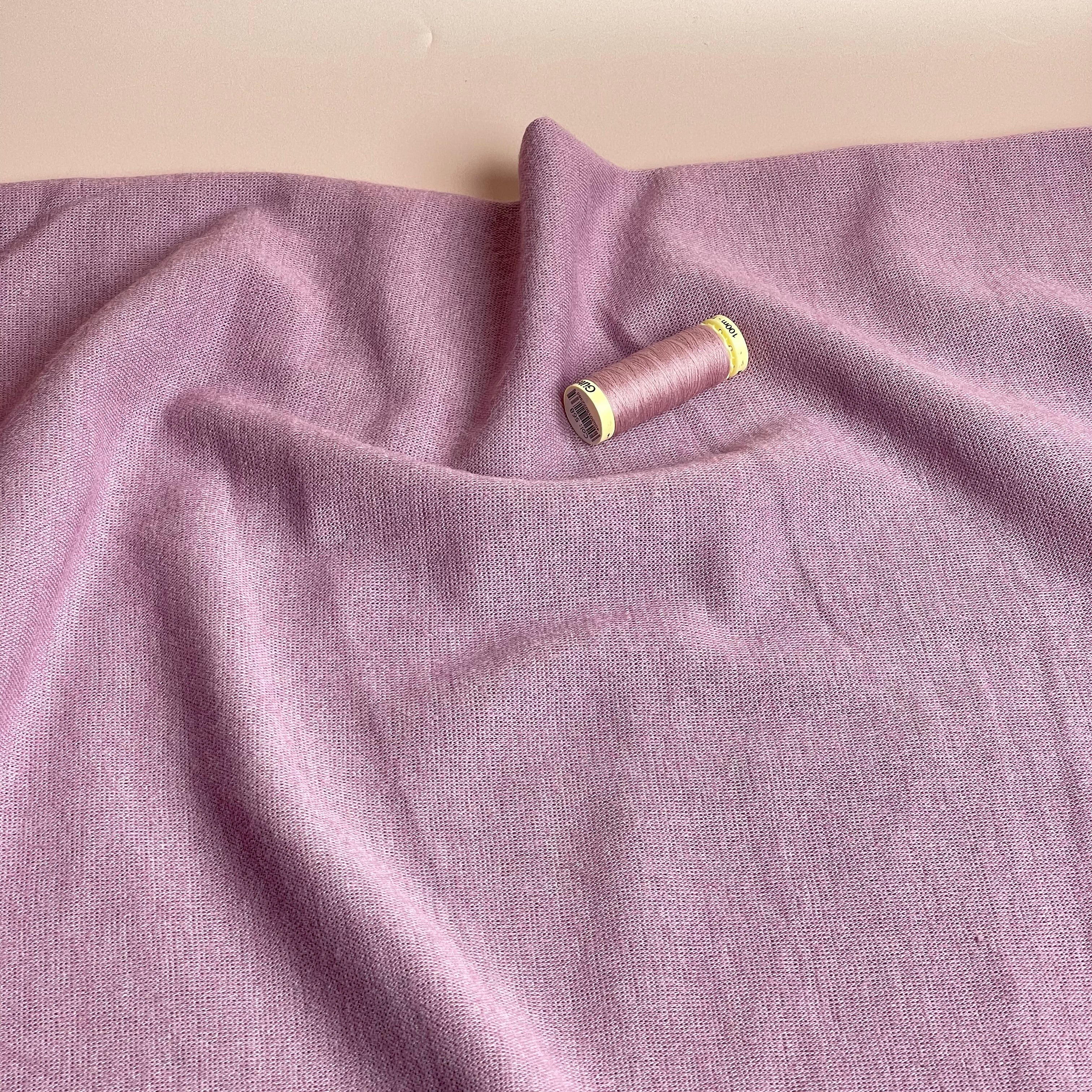 Soft Touch Viscose Blend Sweater Knit in Lilac