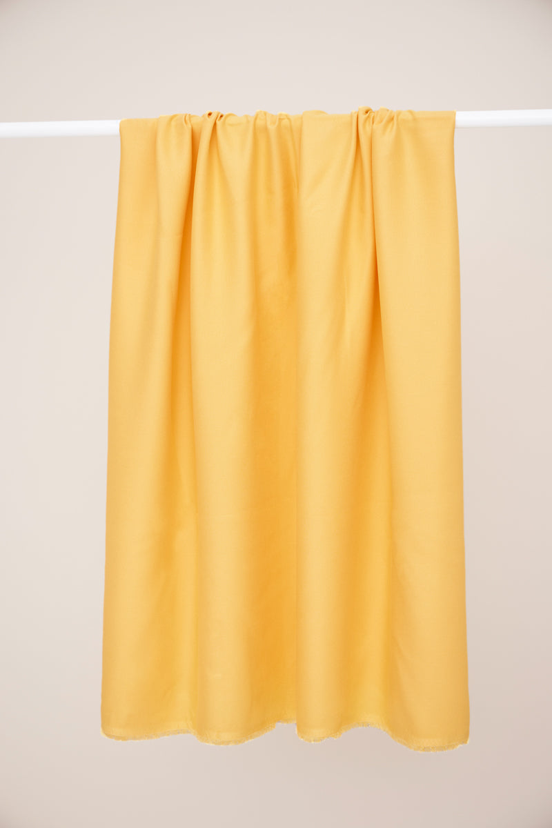Mind The MAKER - Plain Blonde Yellow ECOVERO™ Viscose Leia Crepe Fabric