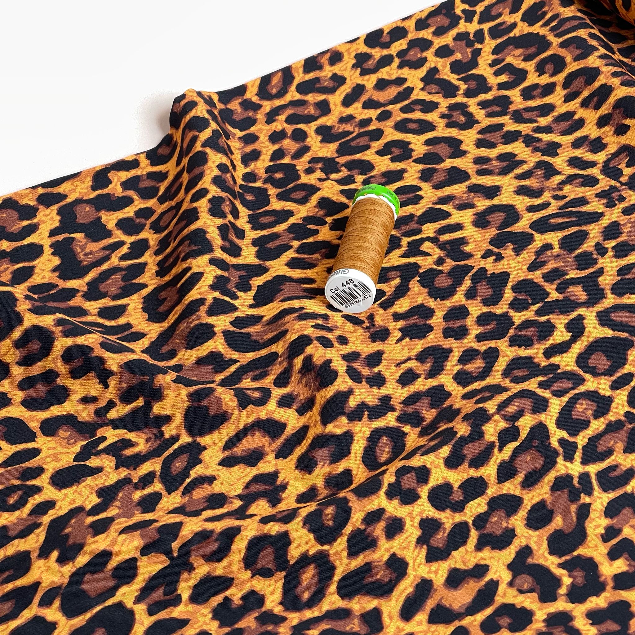Classic Leopard LENZING™ ECOVERO™ Viscose Fabric