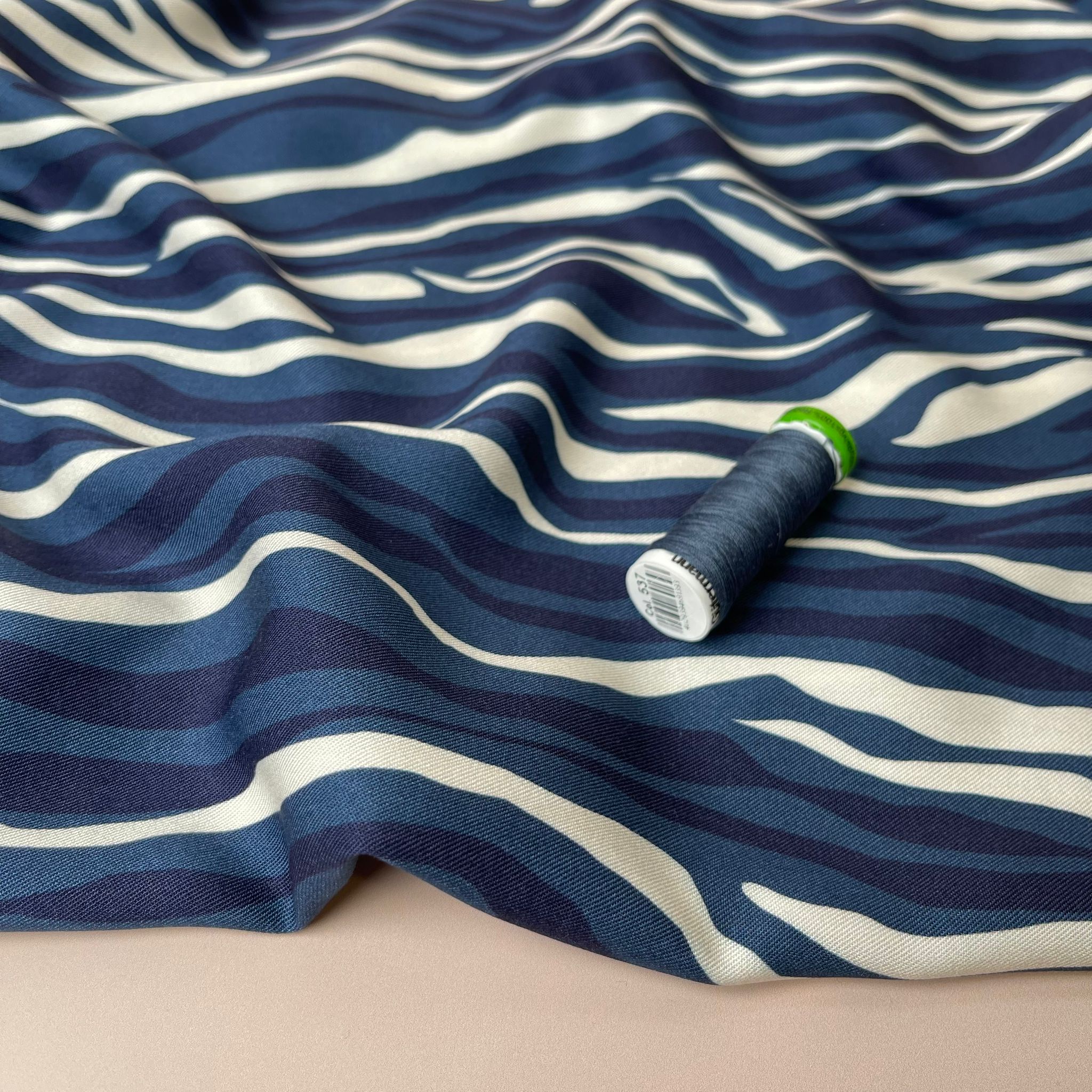 Light & Lush - Coastal Waves Viscose Twill Fabric
