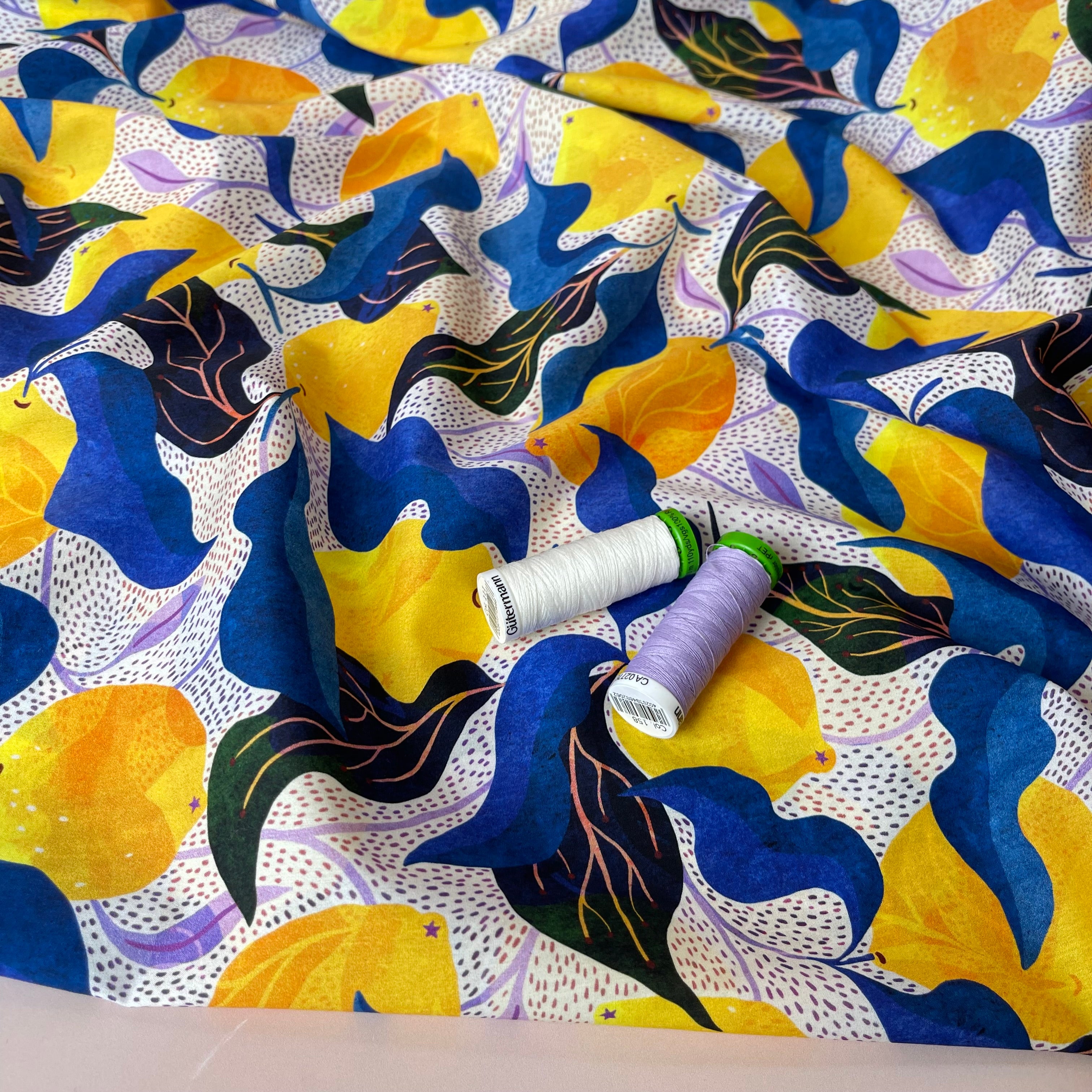 Adventure - Mediterranean Lemons Cotton Lawn