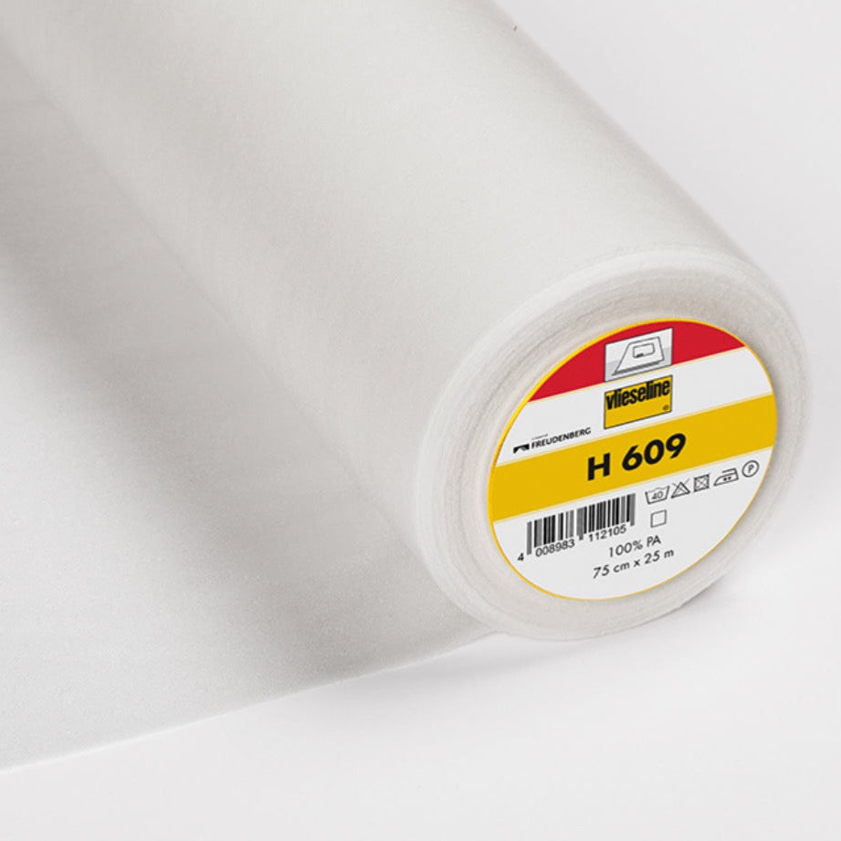 Fusible Lightweight Stretch / for Jersey H 609 Interfacing in White