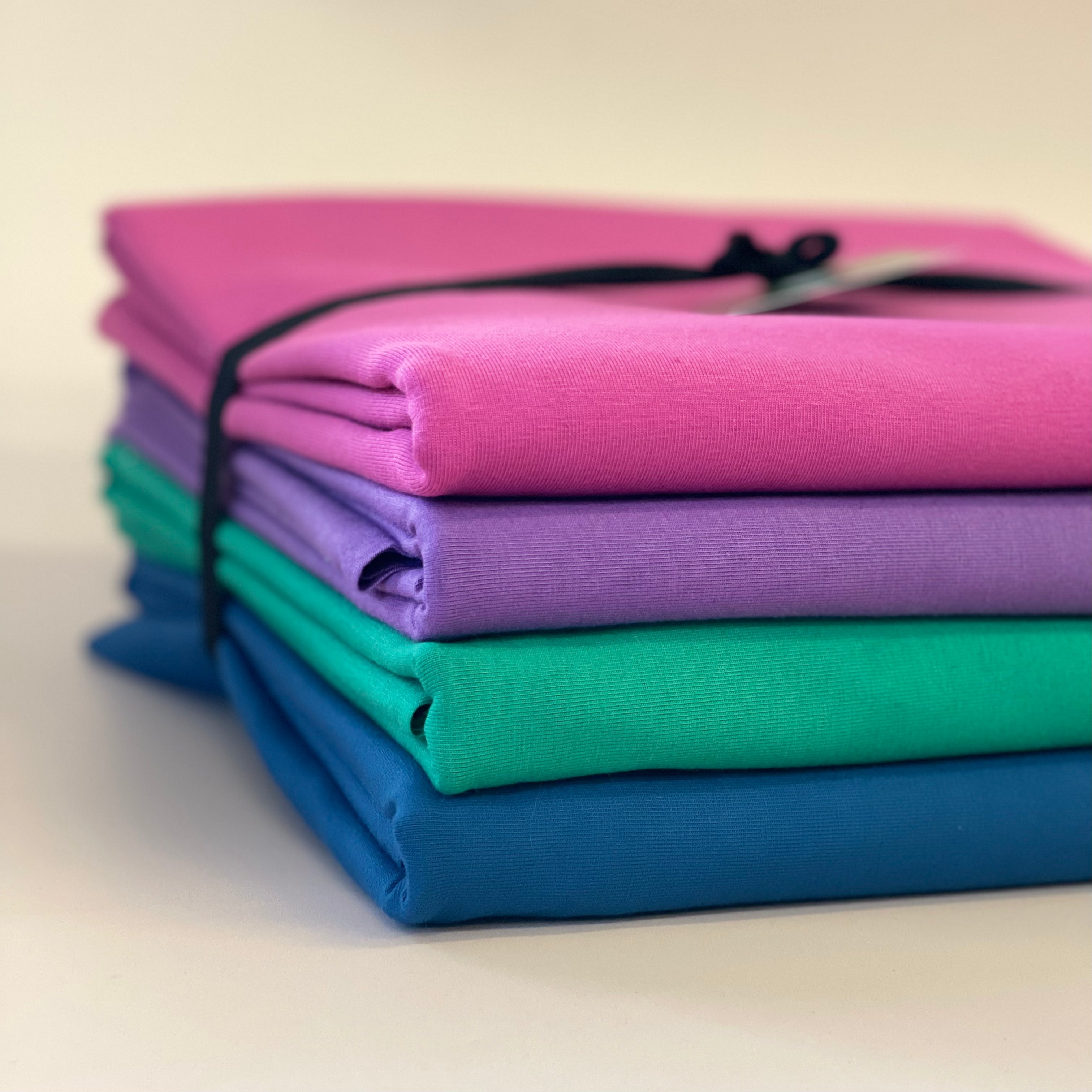 Colour Bundles - Lupine Essential Chic Cotton Jersey Fabrics