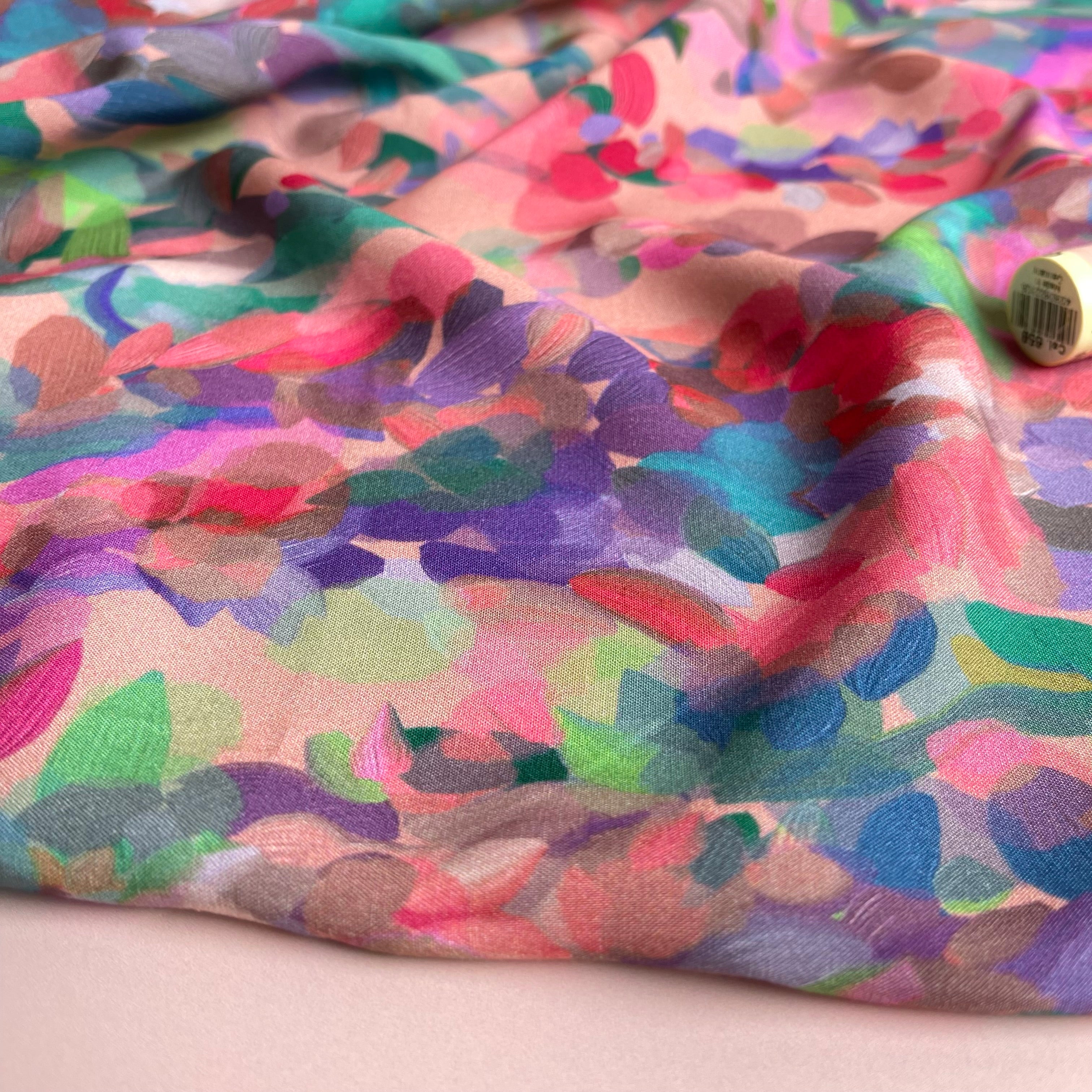 Summer Party - Lupine Petals Blush ECOVERO™ Viscose