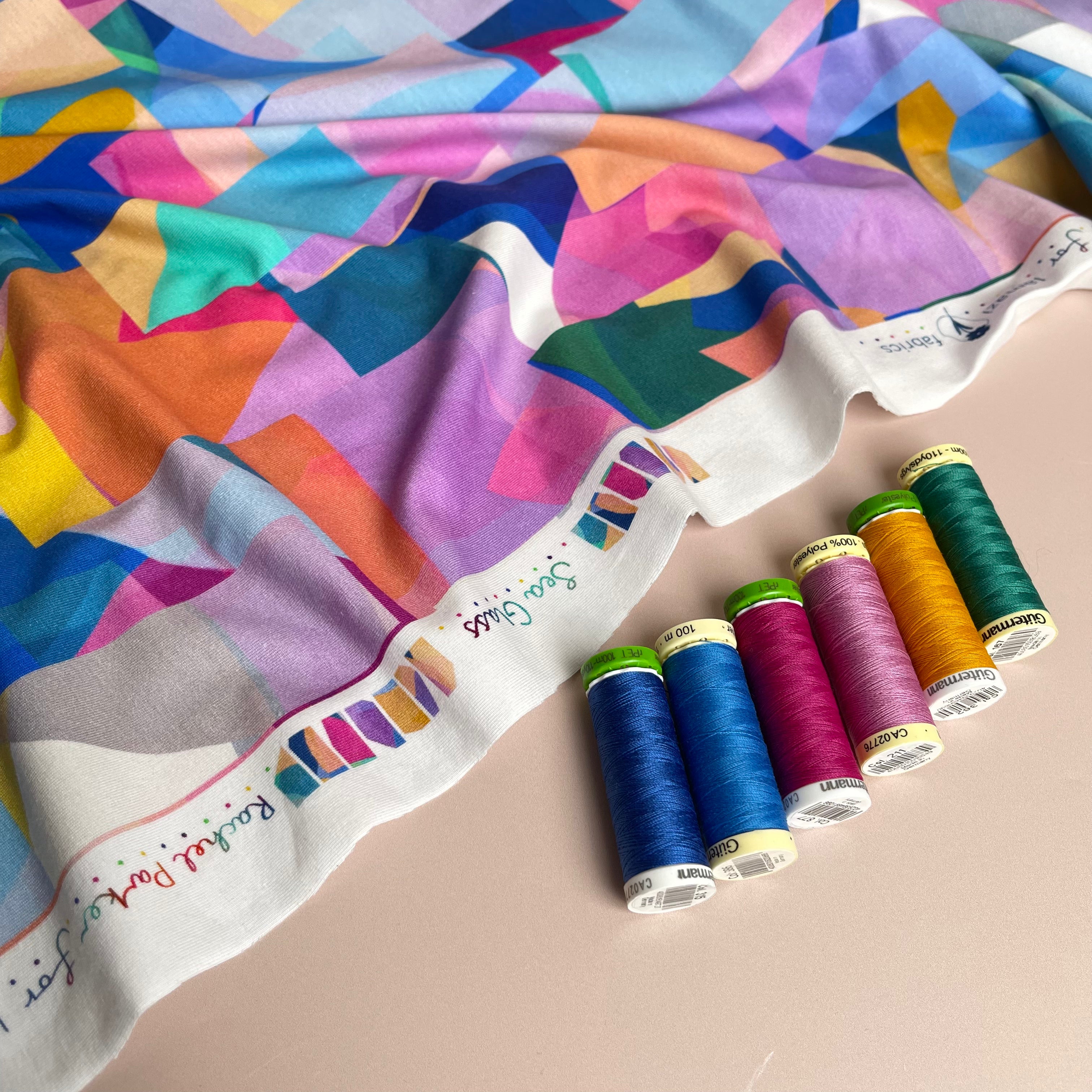 REMNANT 1.4 Metres - Seaglass Blue Organic Cotton Jersey
