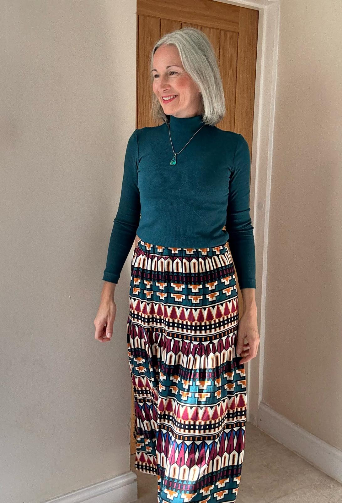 Sewing Kit - Luella Skirt in Autumn Jewel Viscose (Multiple Colours)