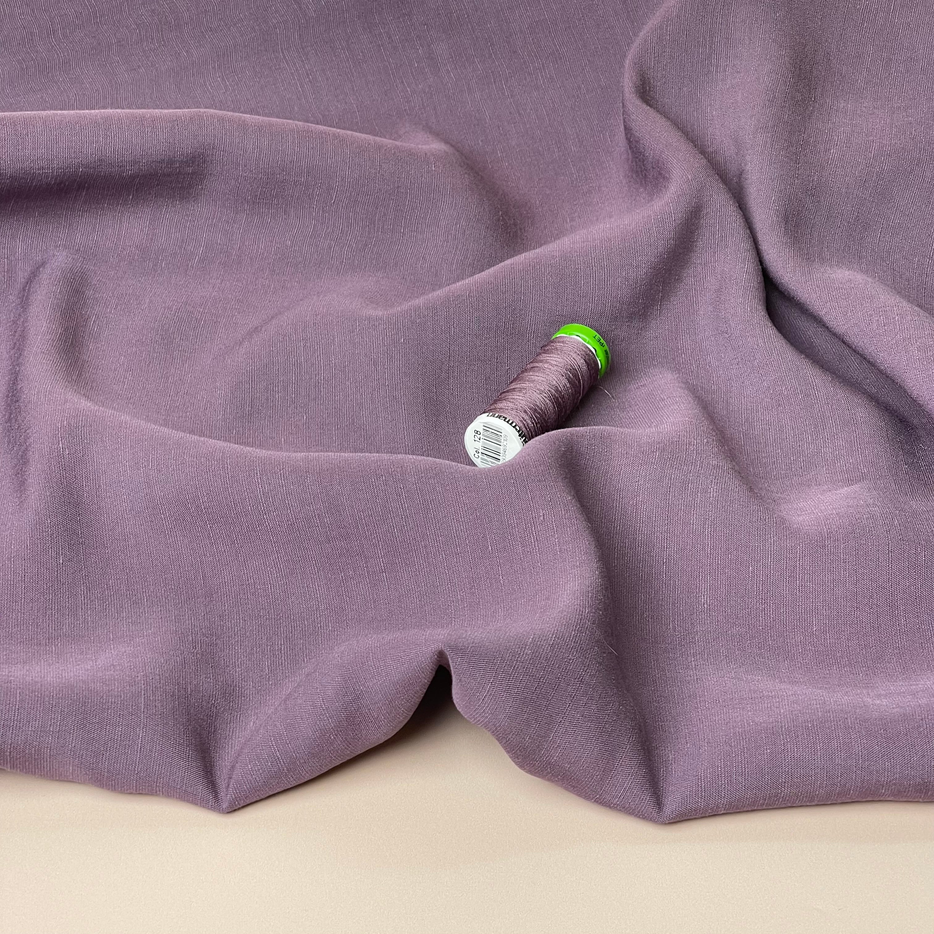 Sewing Kit - CARRY Shirt in Mauve Lush Linen Crepe