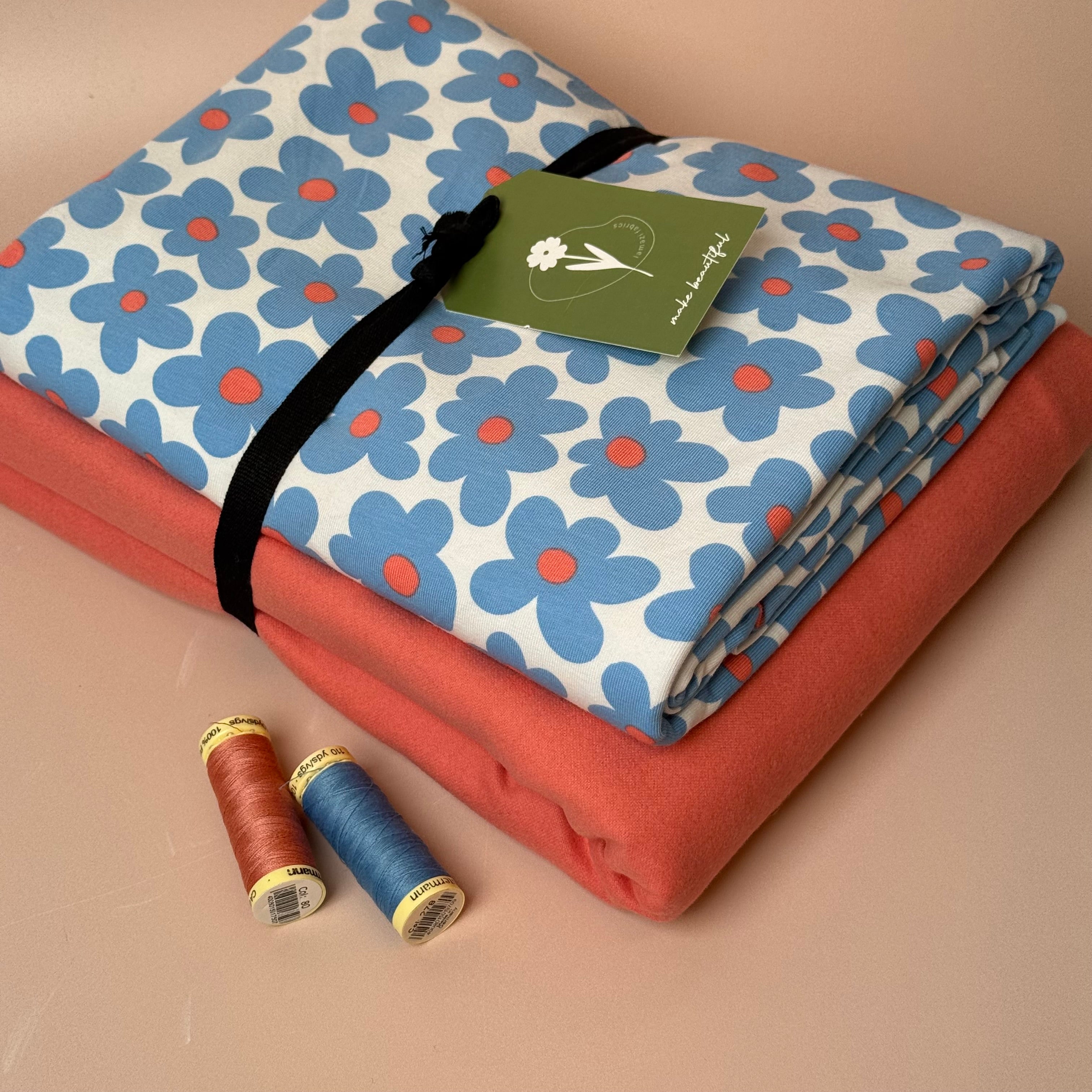 Limited Edition - Luxury Pyjama Kit with Art Gallery Cotton Flannel and Flower Jersey