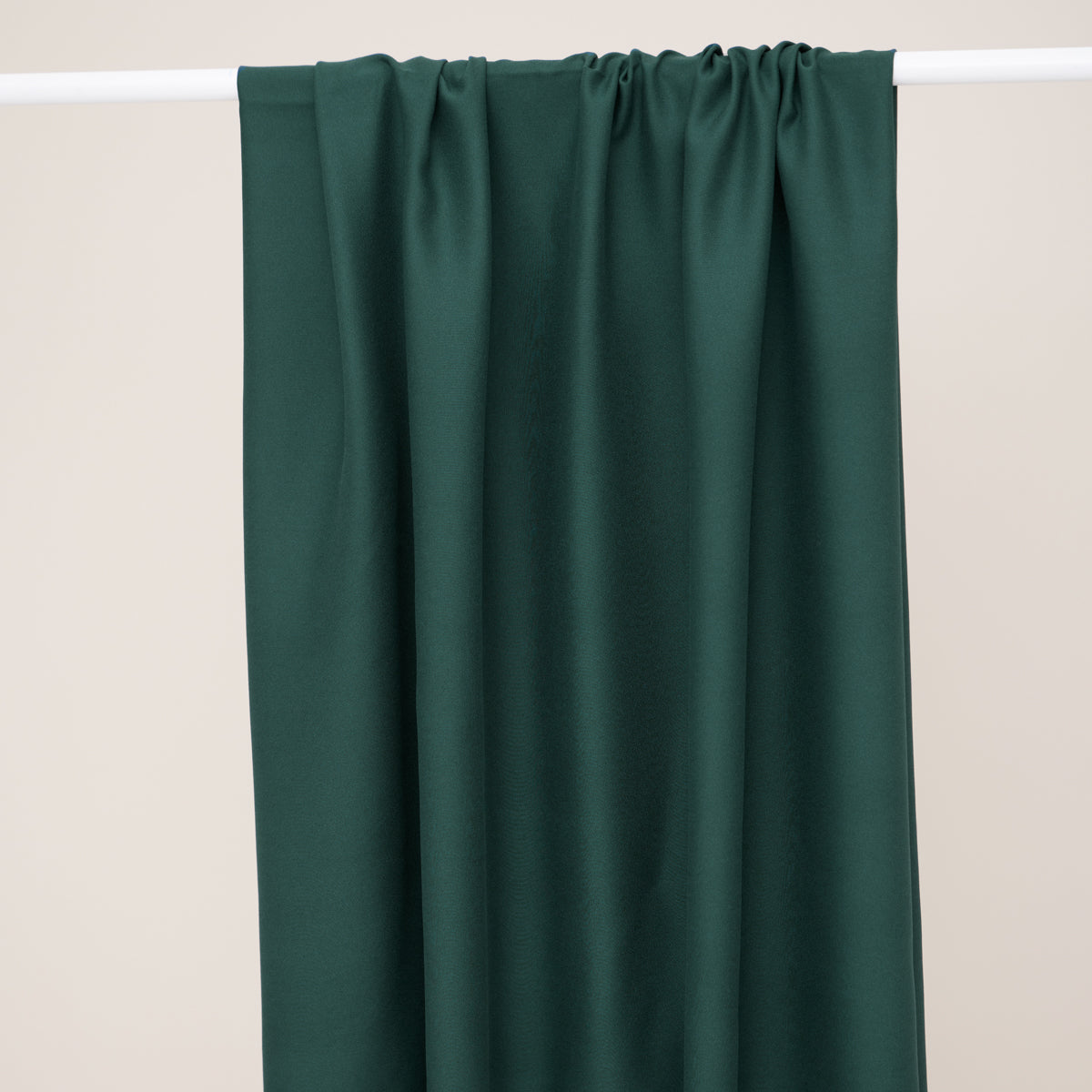 REMNANT 0.58 metre - Mind The MAKER - Plain Bottle Green ECOVERO™ Viscose Leia Crepe Fabric