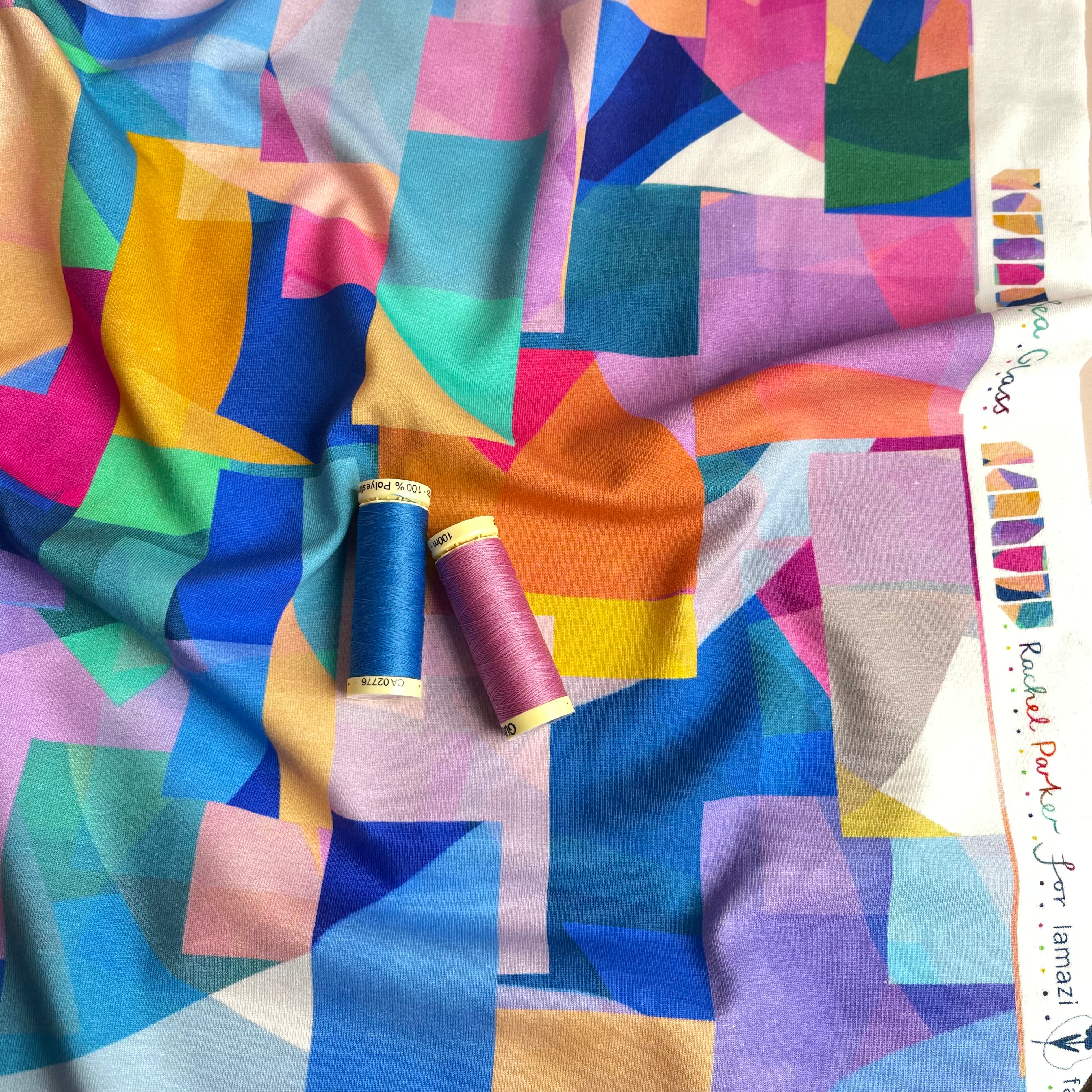 REMNANT 1.4 Metres - Seaglass Blue Organic Cotton Jersey