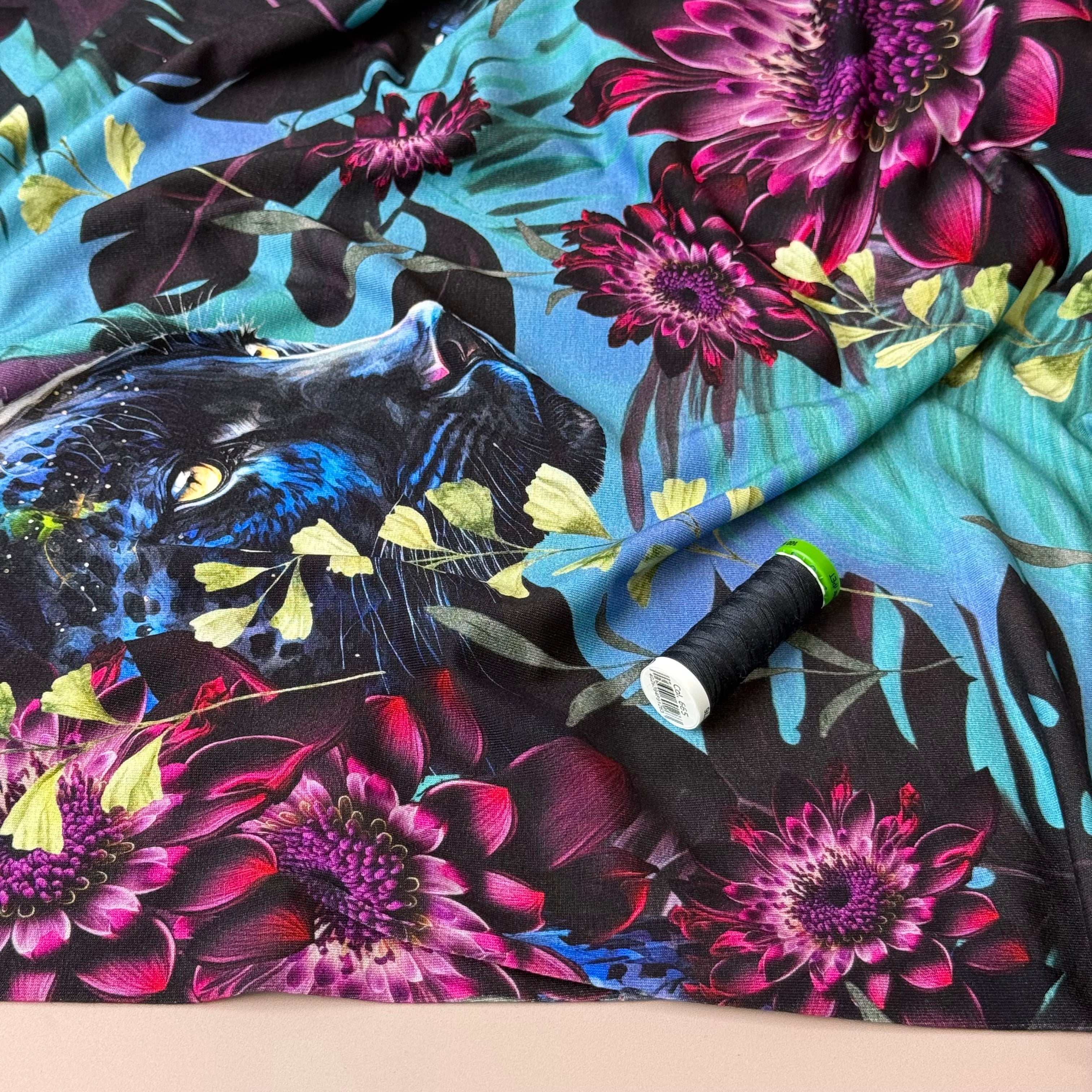 Danish Design - Panther in the Garden ECOVERVO™ Viscose Jersey