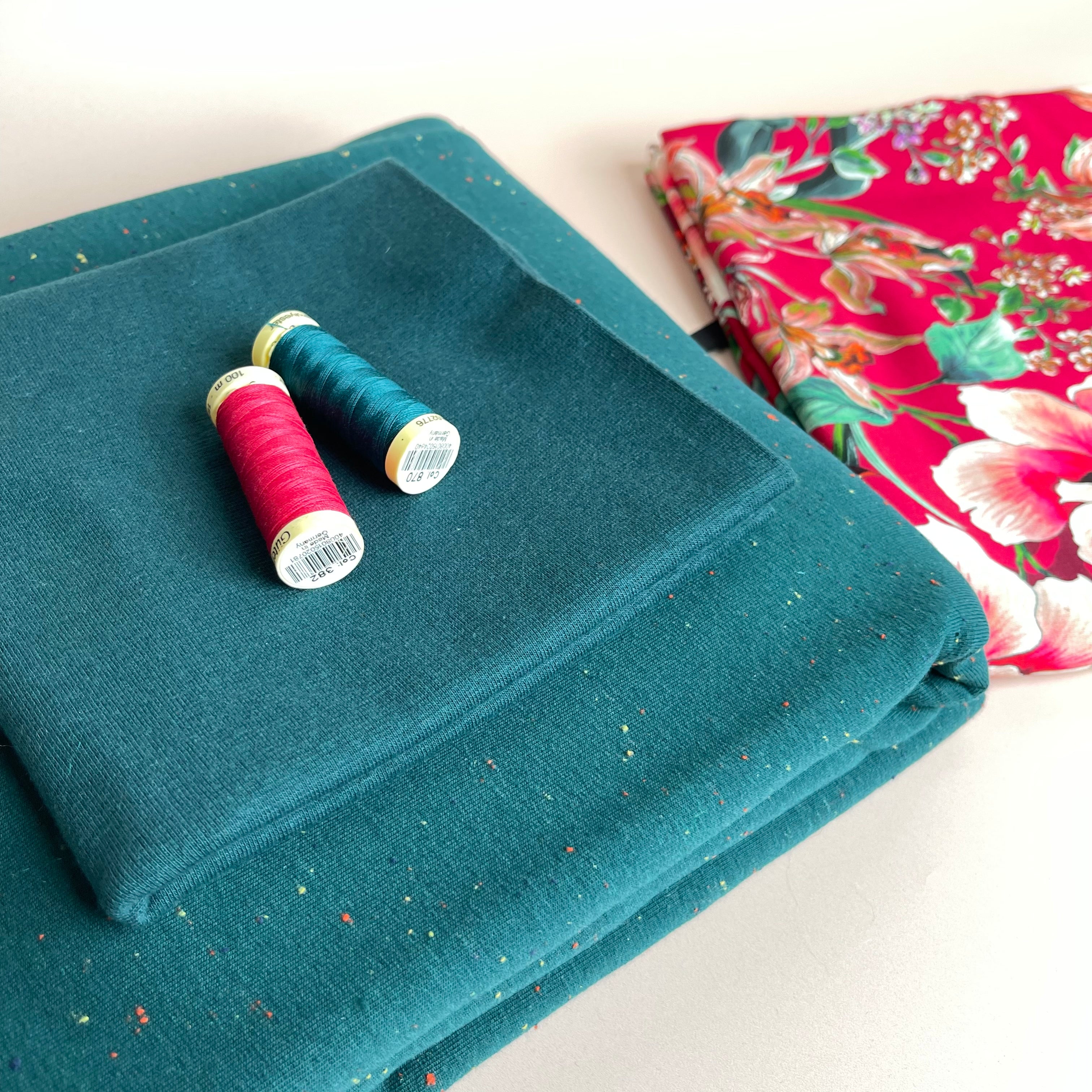Make an Outfit Colour Bundle - Watercolour Tropics Viscose & Cosy Colours Sweat-shirting