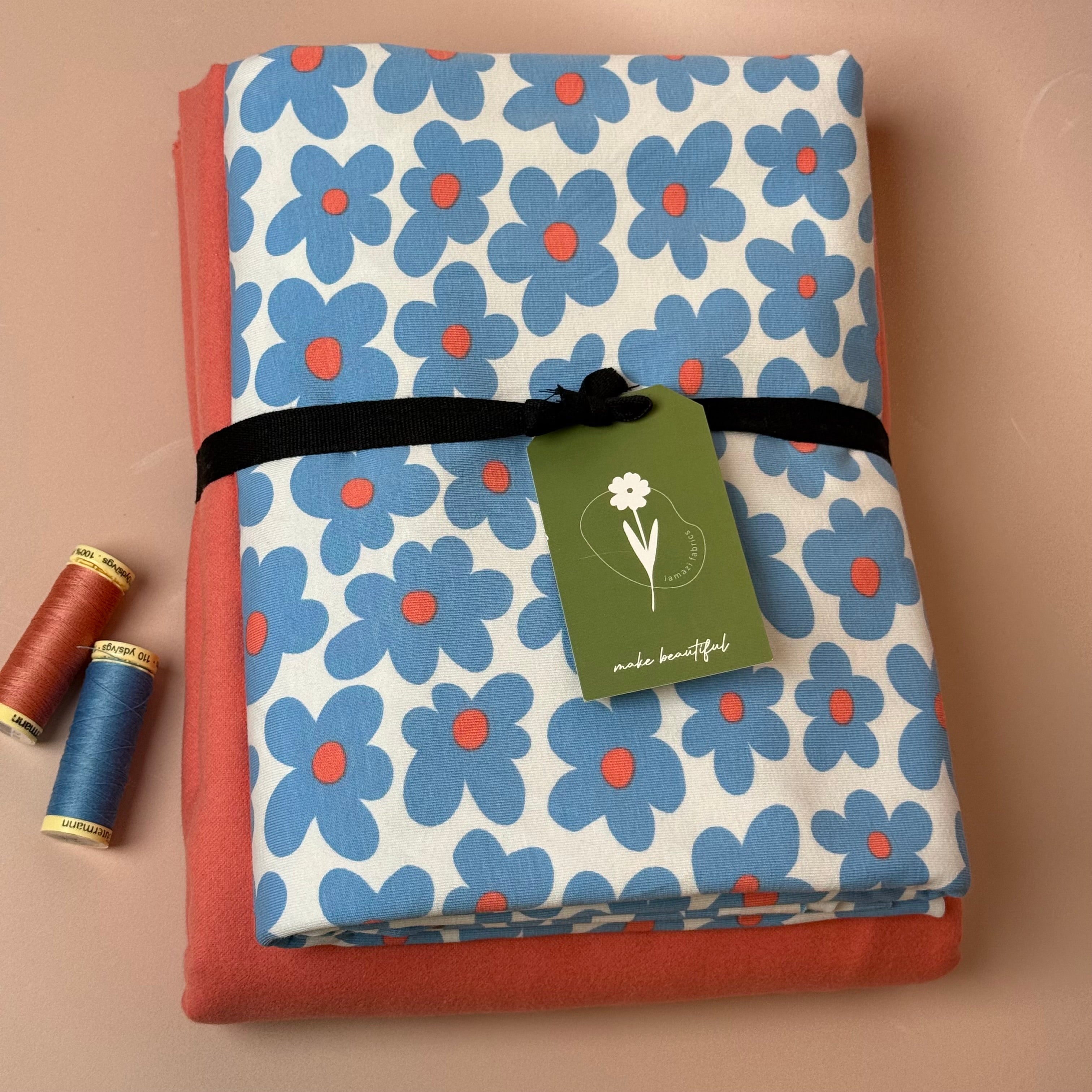 Limited Edition - Luxury Pyjama Kit with Art Gallery Cotton Flannel and Flower Jersey