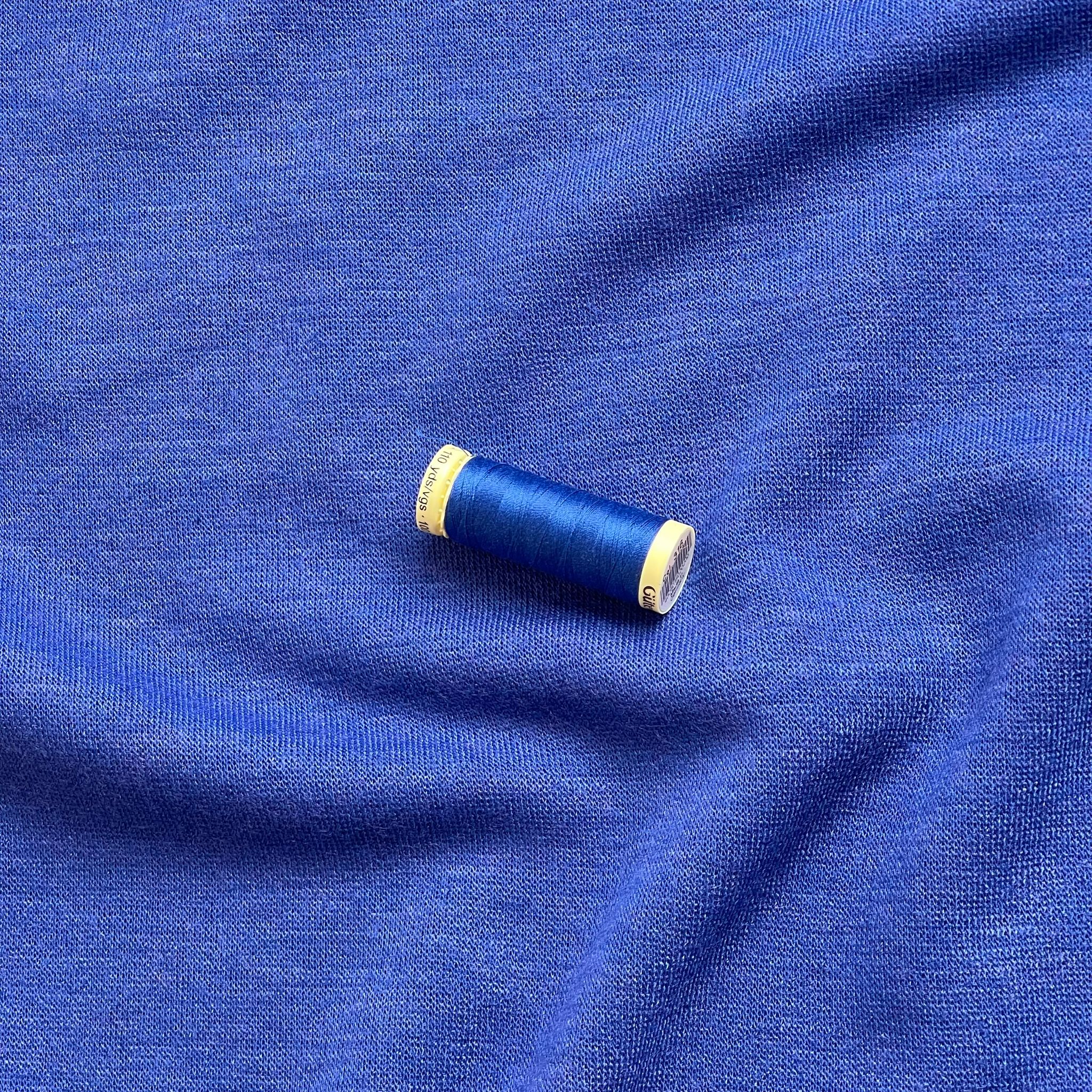 Soft Touch Viscose Blend Sweater Knit in Royal Blue