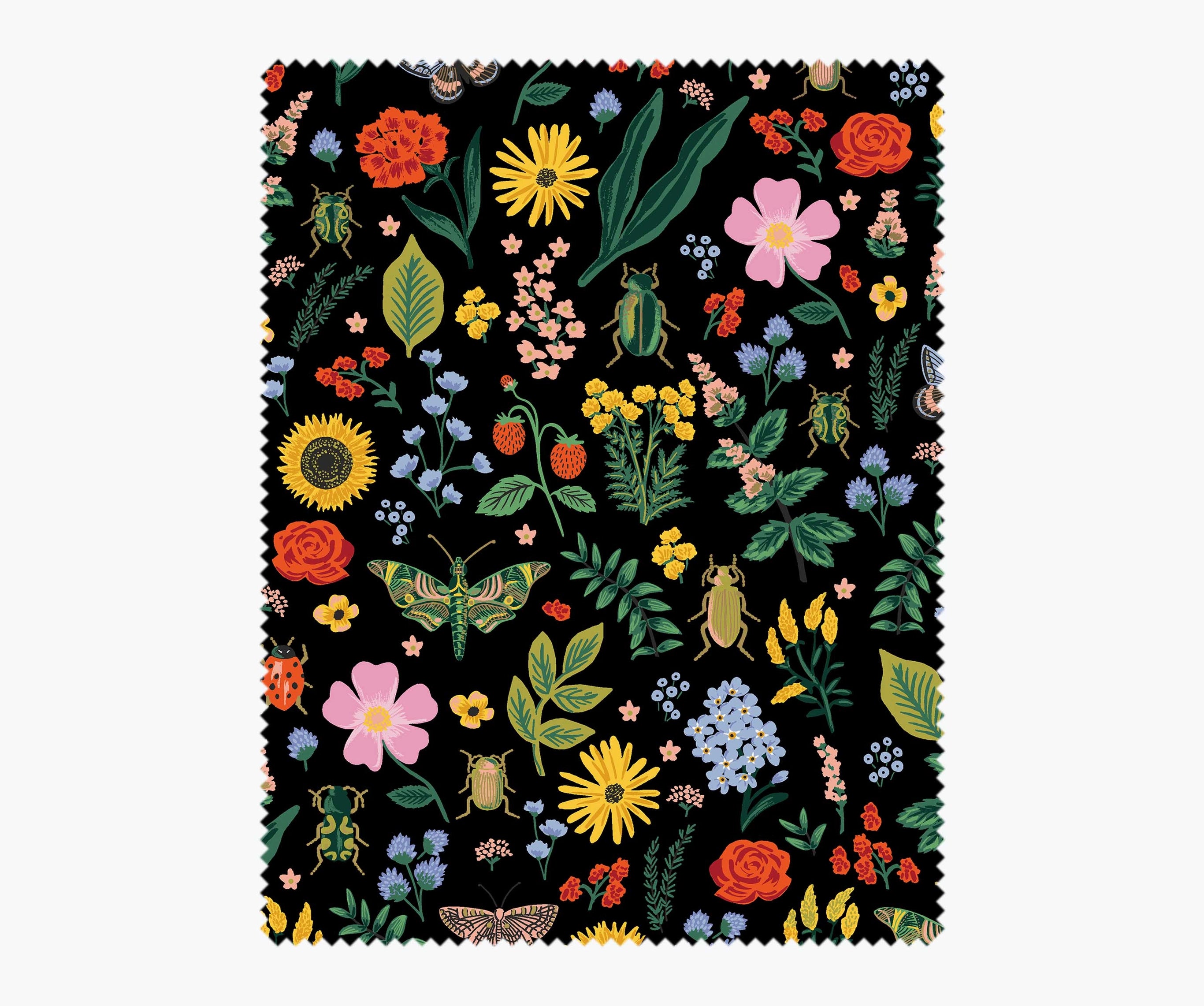 Rifle Paper Co - Curio Garden Black Metallic Cotton