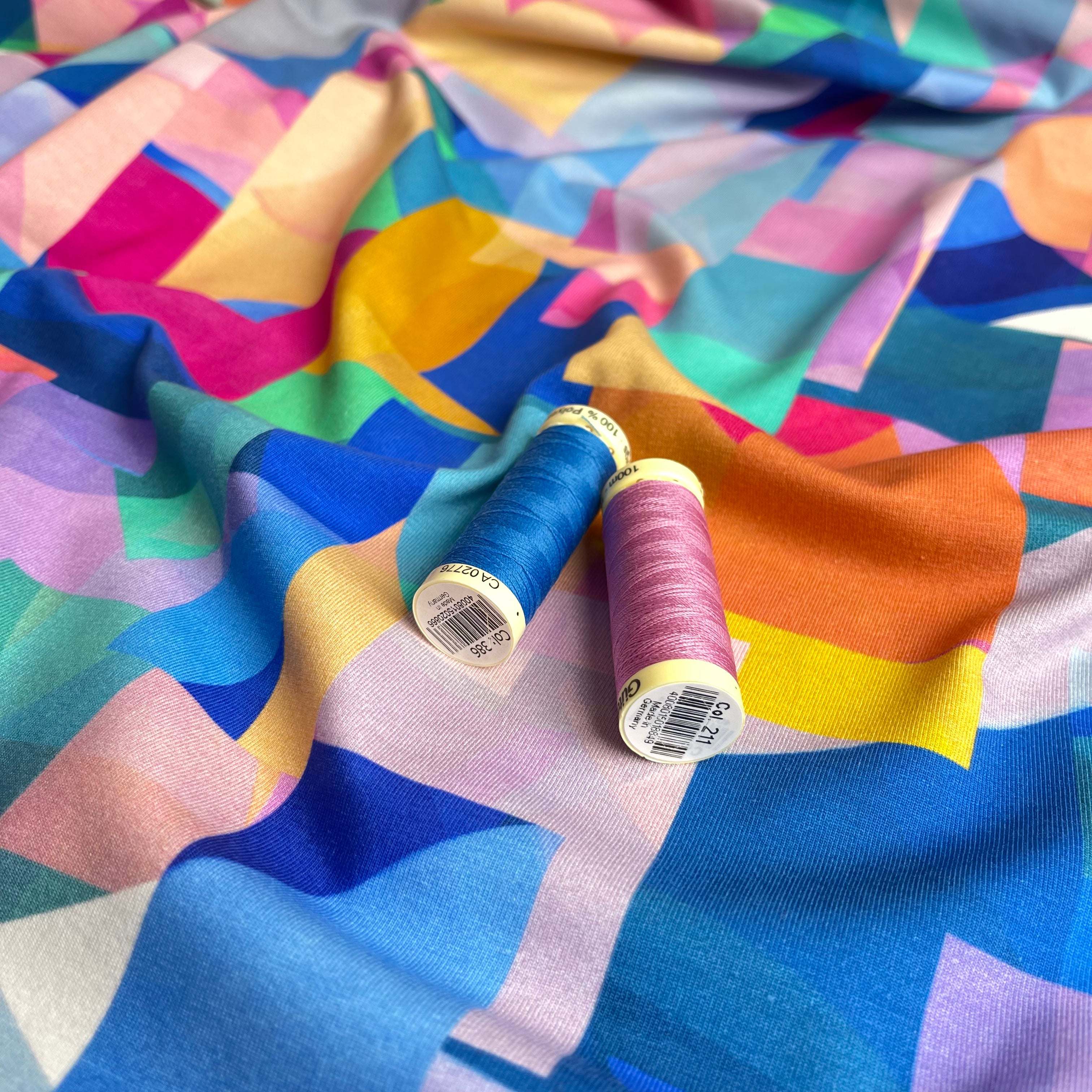 REMNANT 1.4 Metres - Seaglass Blue Organic Cotton Jersey