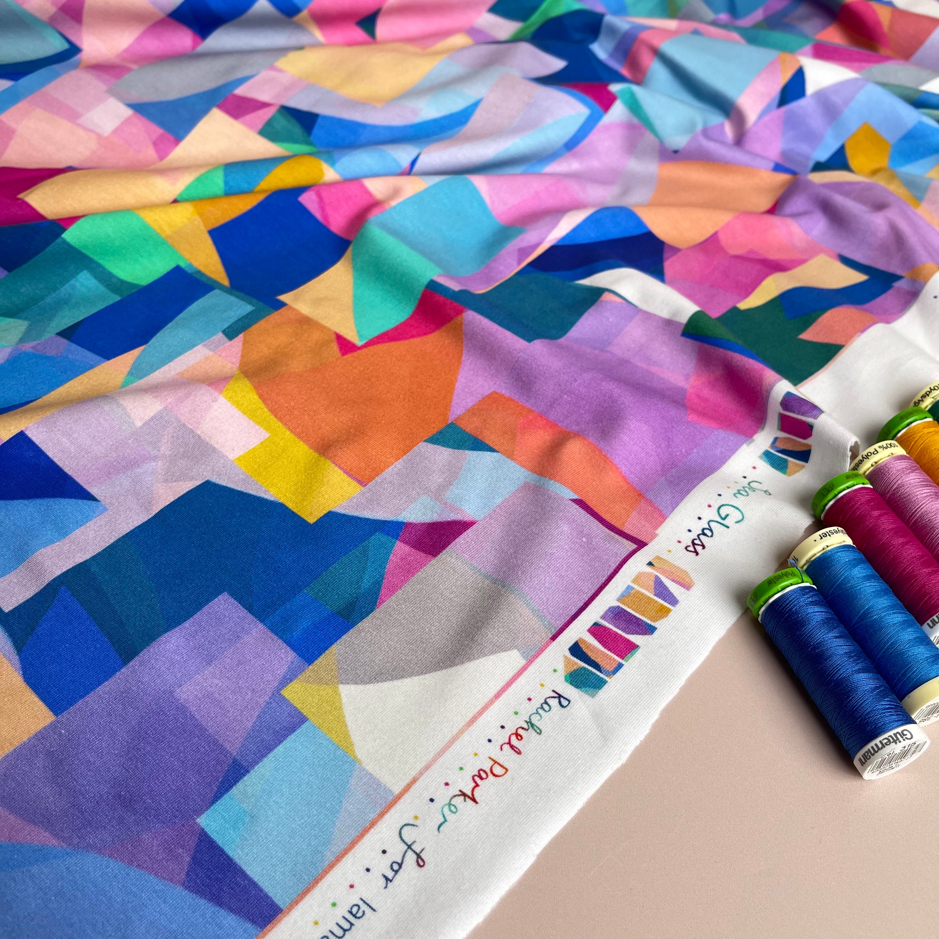 REMNANT 1.4 Metres - Seaglass Blue Organic Cotton Jersey