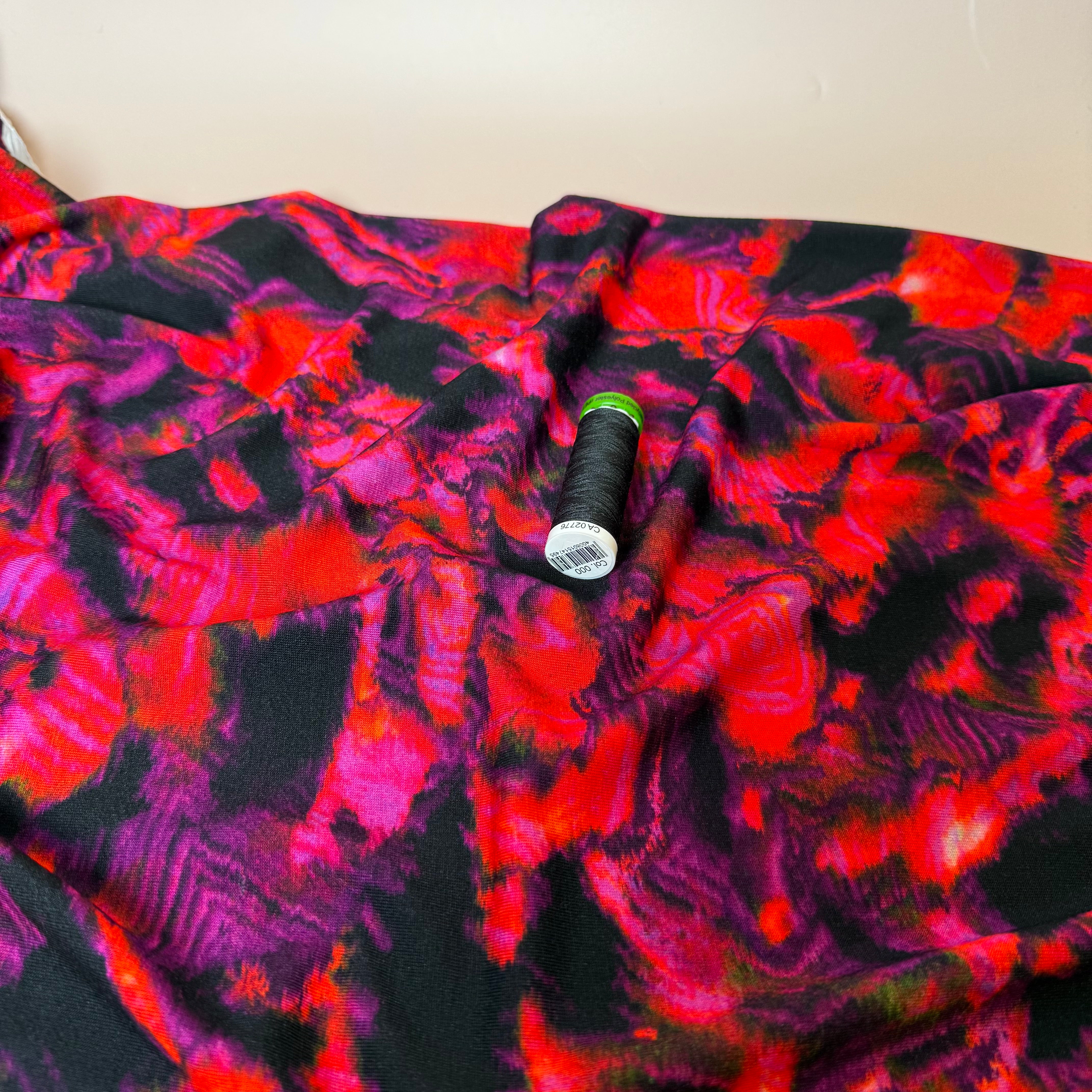 Danish Design - Abstract Red ECOVERVO™ Viscose Jersey