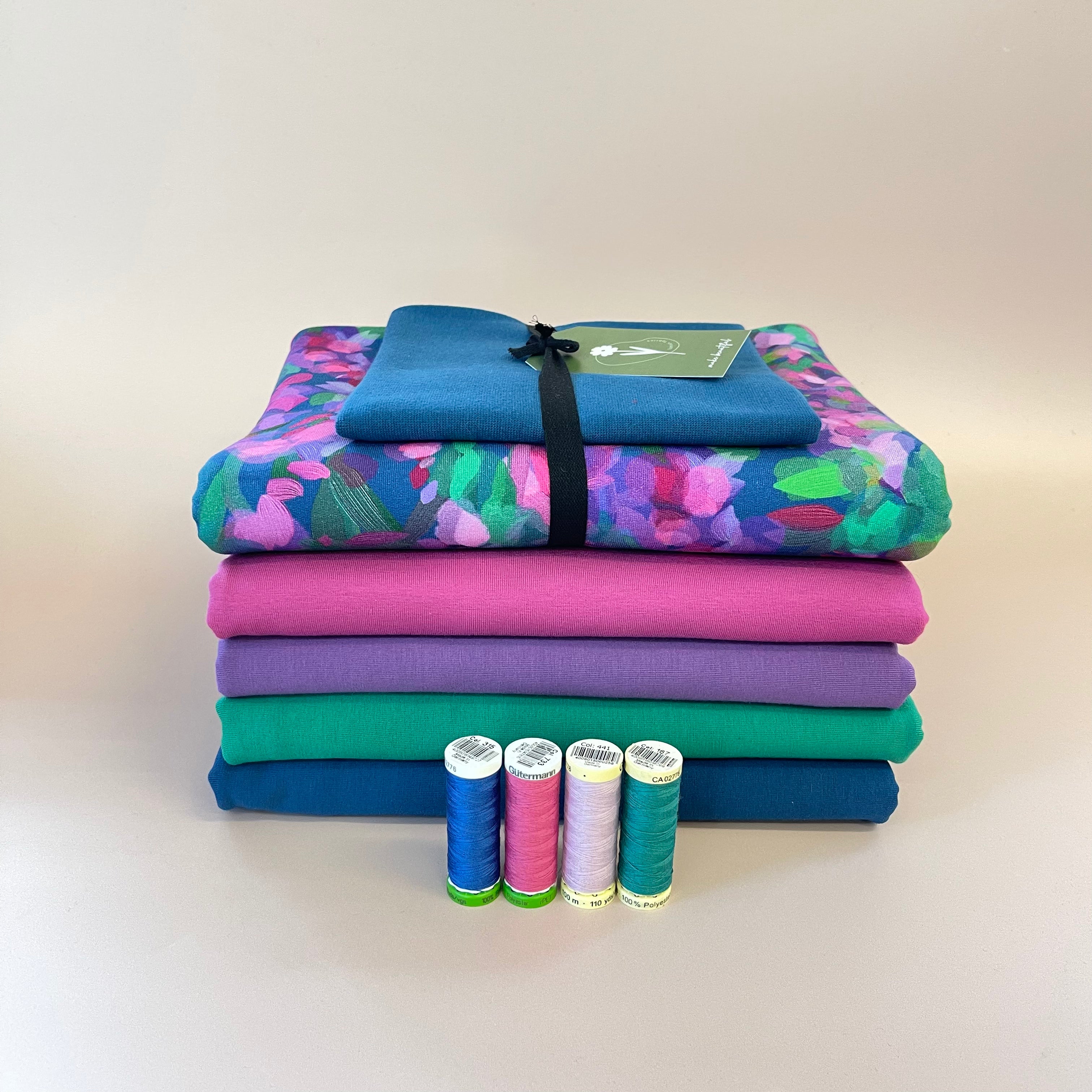 Colour Bundles - Lupine Essential Chic Cotton Jersey Fabrics