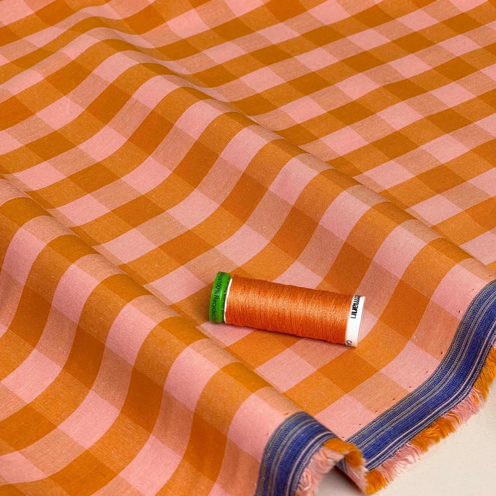 Yarn Dyed Fruit Salad Gingham Cotton Fabric