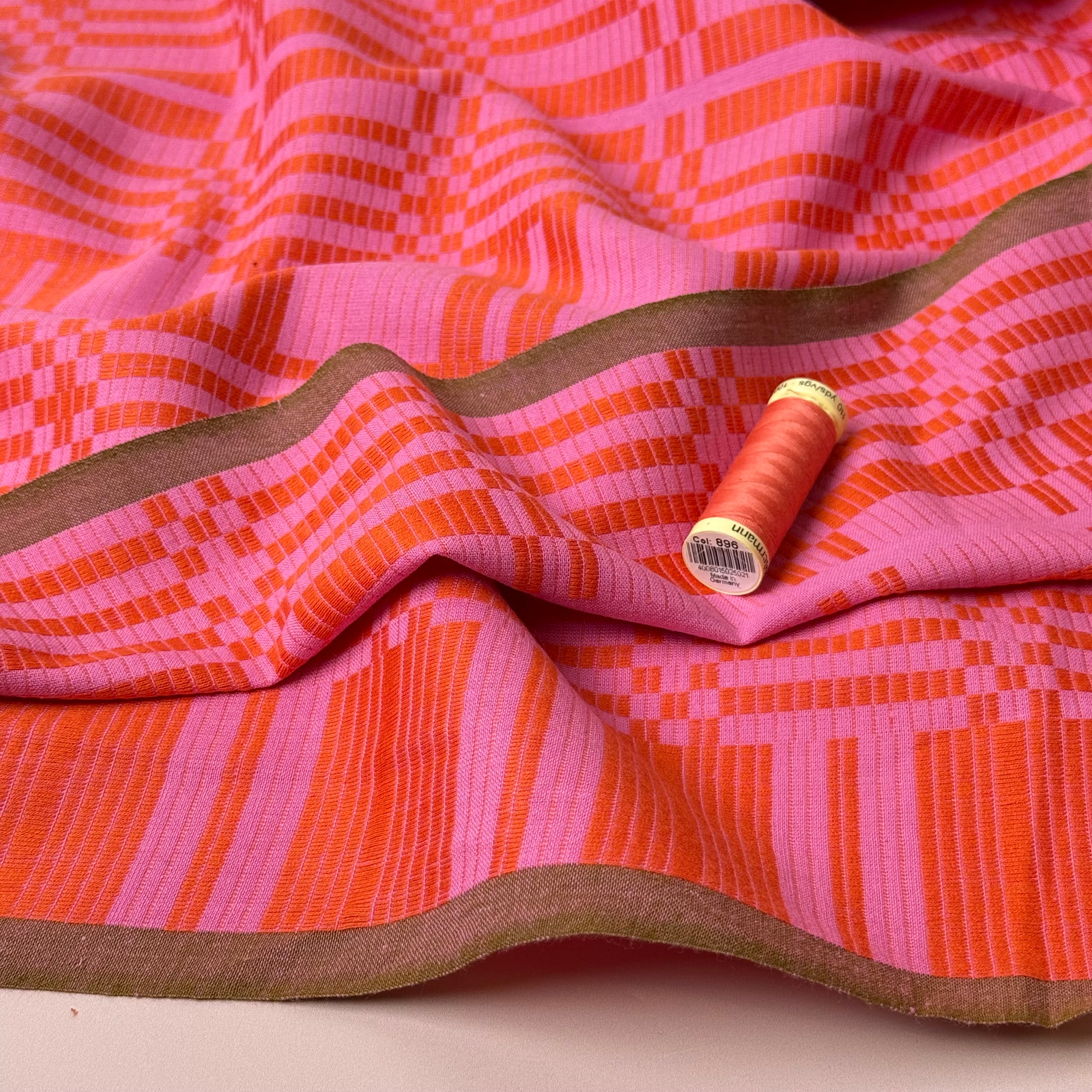 Fableism Supply Co - Pink & Red Astrid Weave Yarn Dyed Cotton from Swedish Holidays