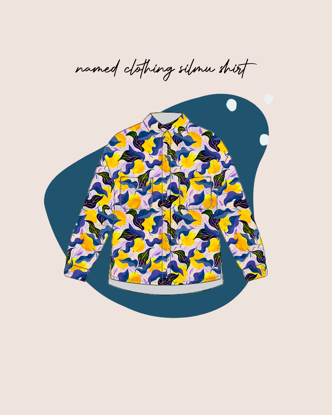 Lamazi Makers Club - March Luxury Bag - Silmu Shirt Sewing Kit in Cotton Lawn