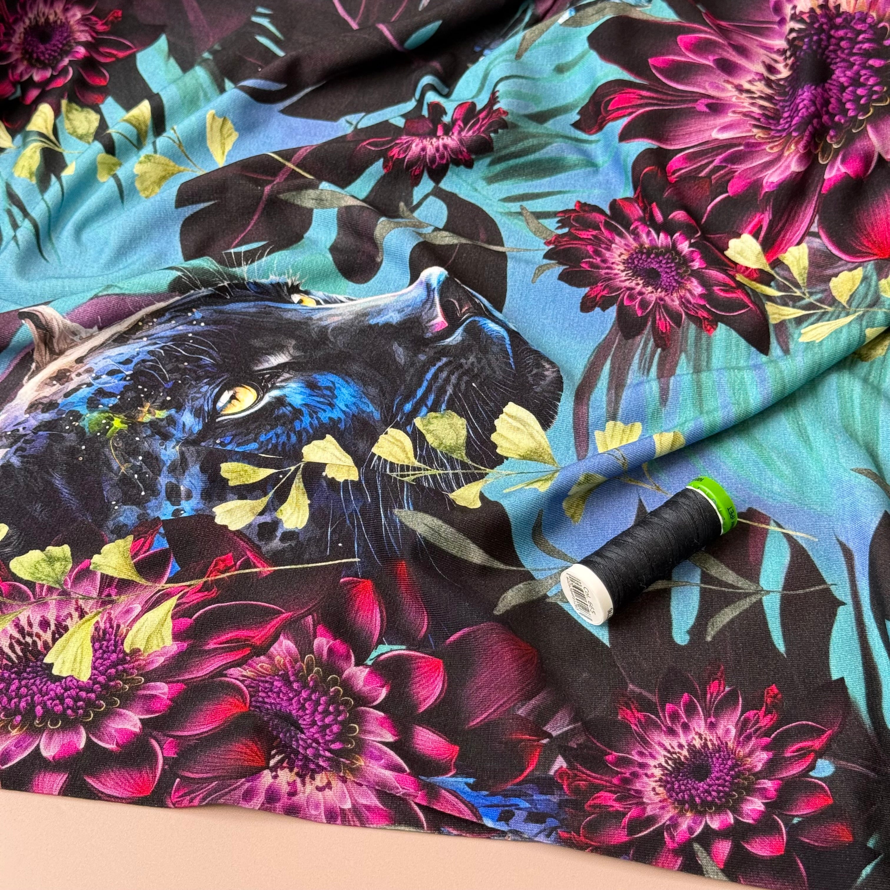 Danish Design - Panther in the Garden ECOVERVO™ Viscose Jersey