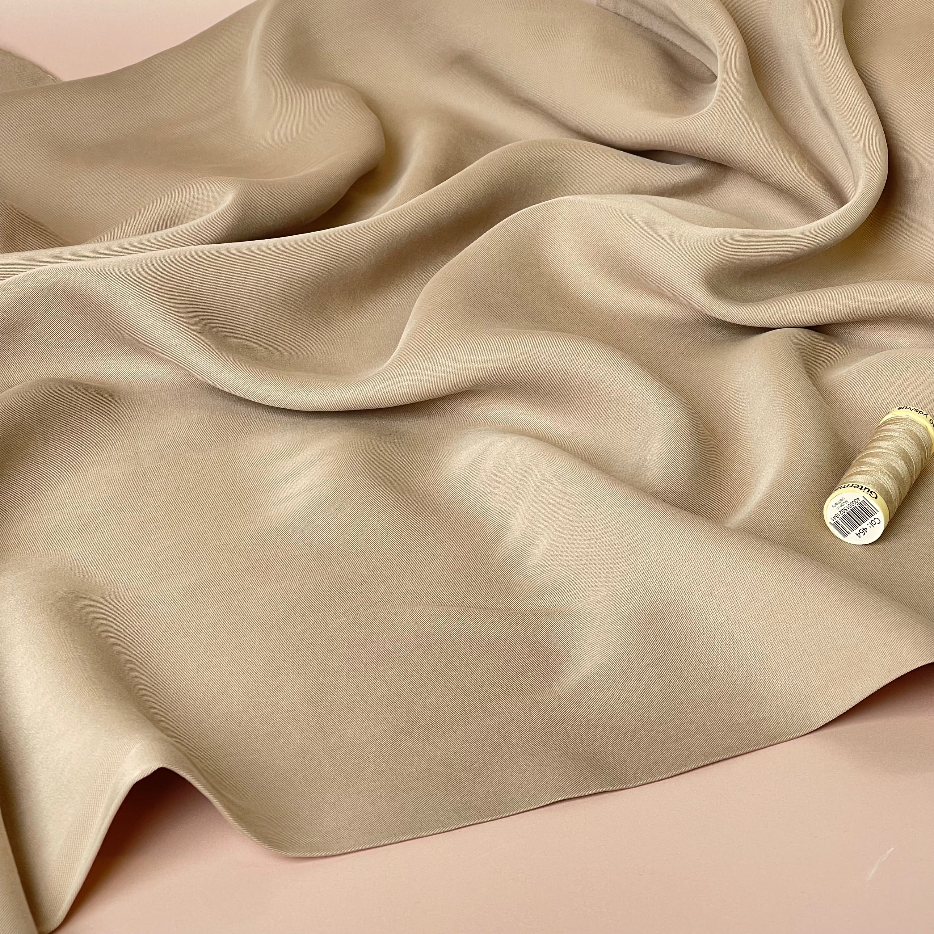 Lush in Beige TENCEL™ Lyocell Sandwashed Twill
