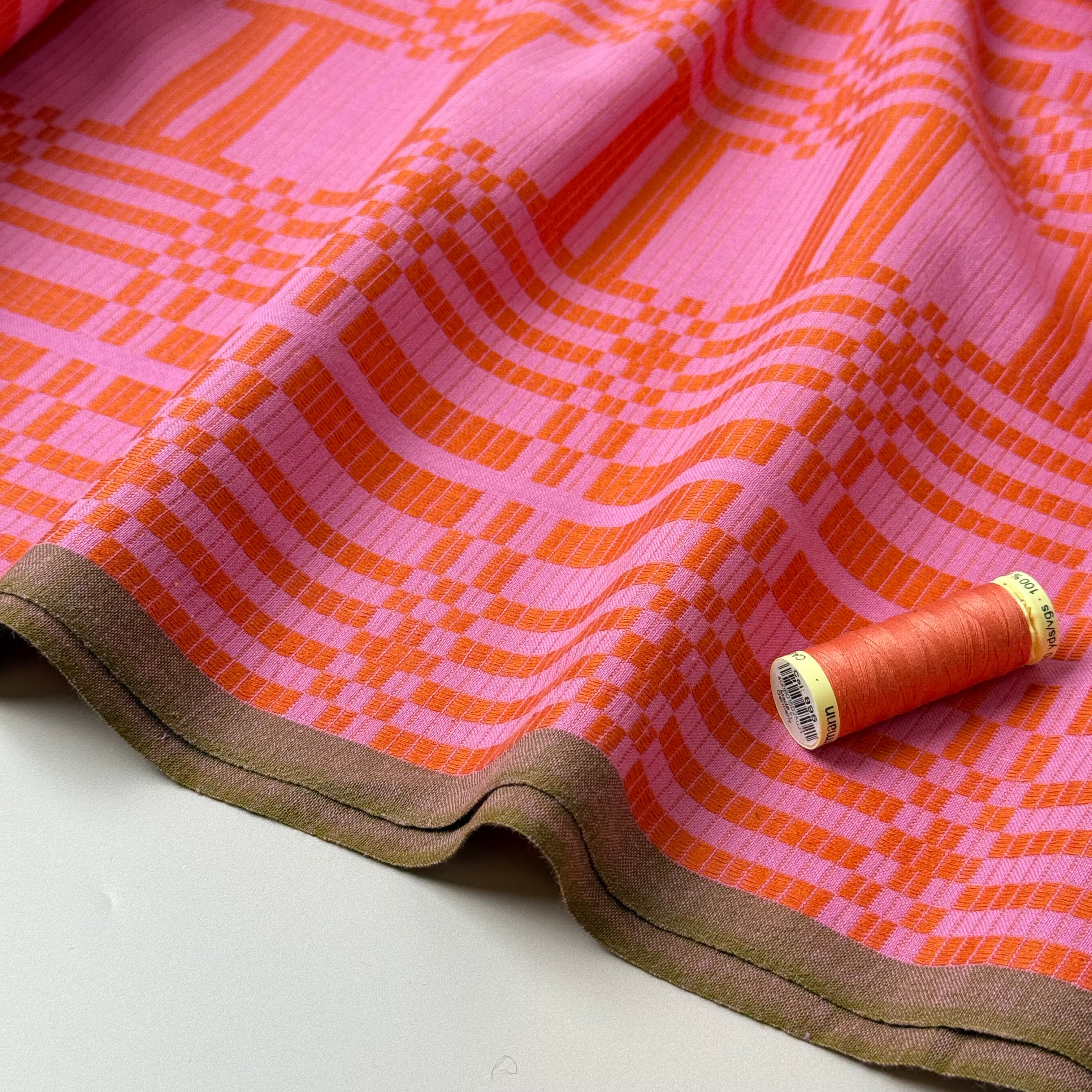 Fableism Supply Co - Pink & Red Astrid Weave Yarn Dyed Cotton from Swedish Holidays