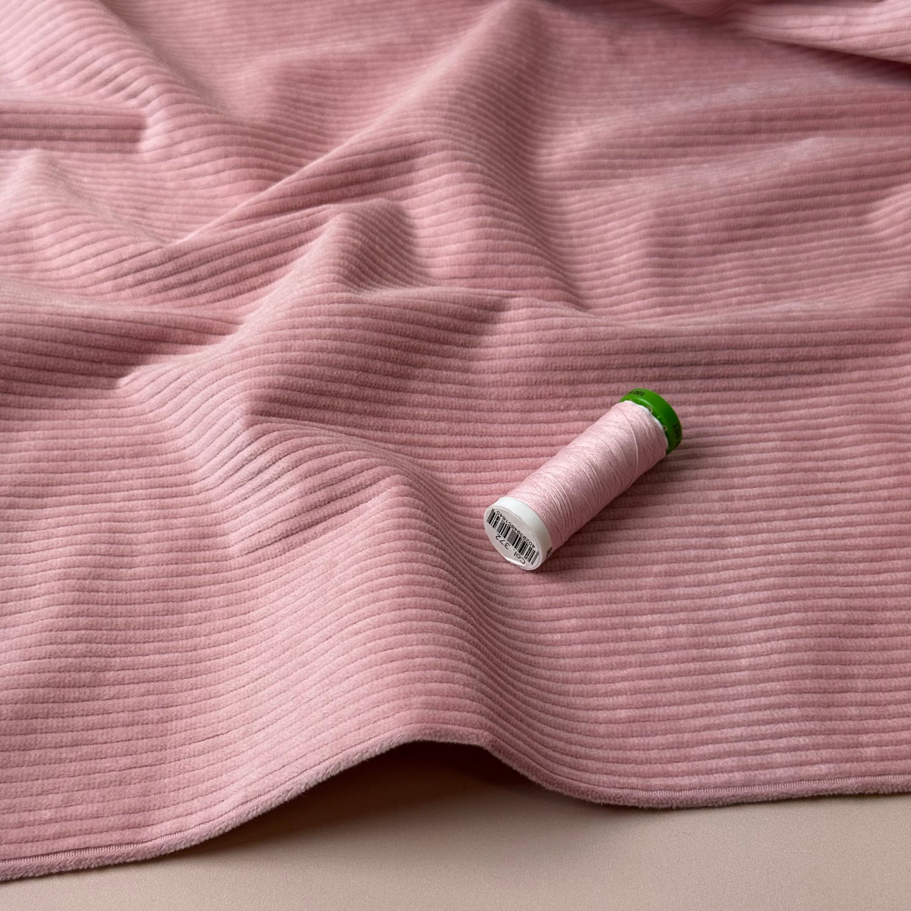 Stretch Washed Corduroy 4.5W in Rose