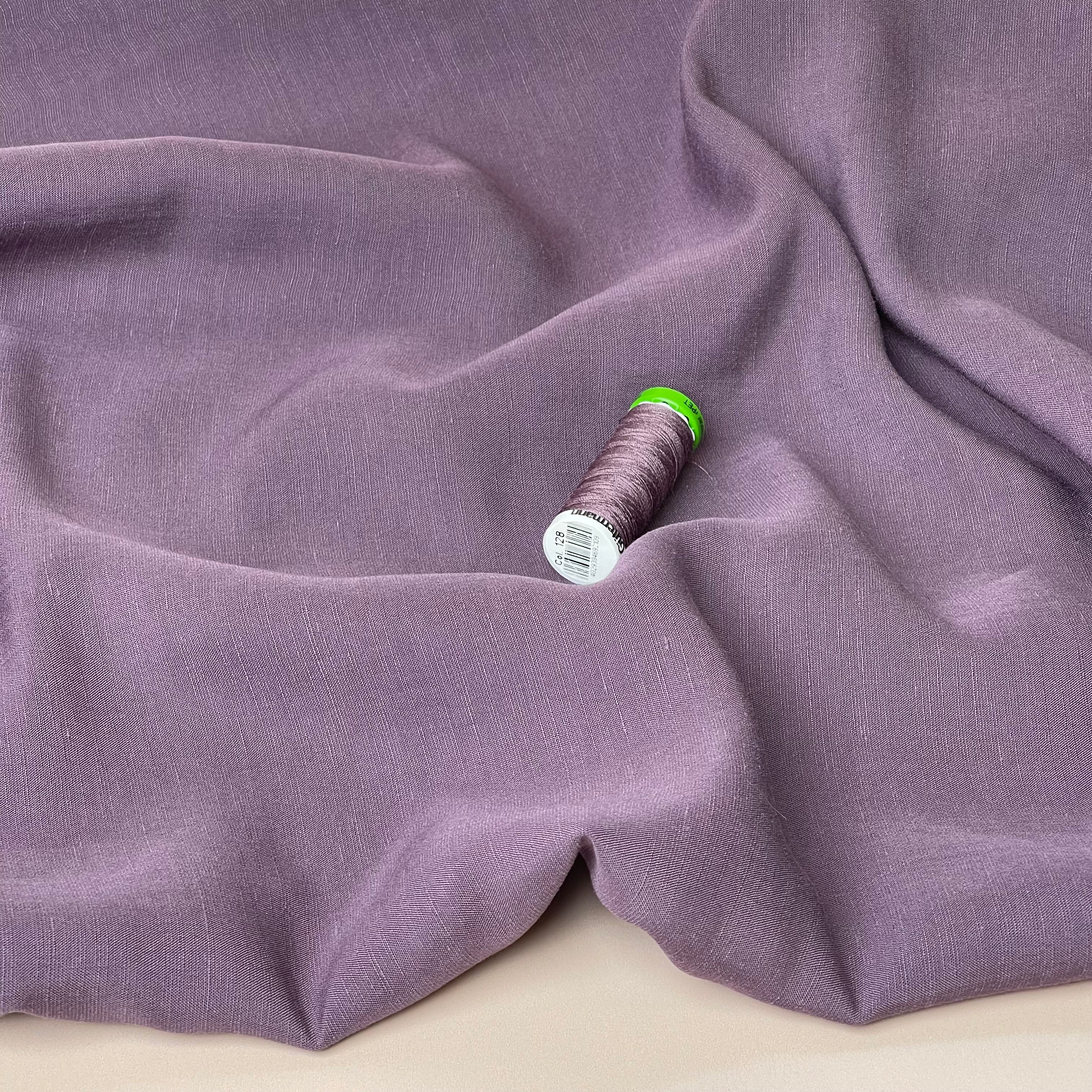 Sewing Kit - CARRY Shirt in Mauve Lush Linen Crepe