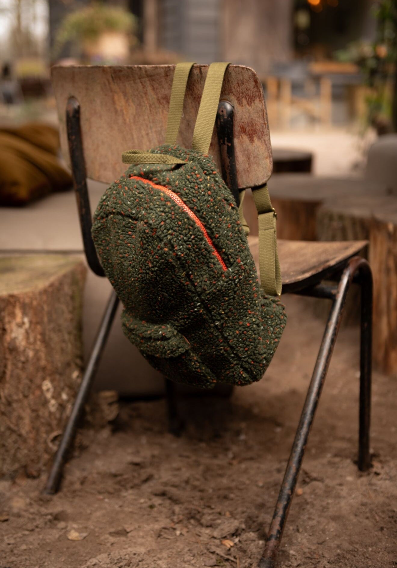 Green with Flecks Teddy Coating Fabric