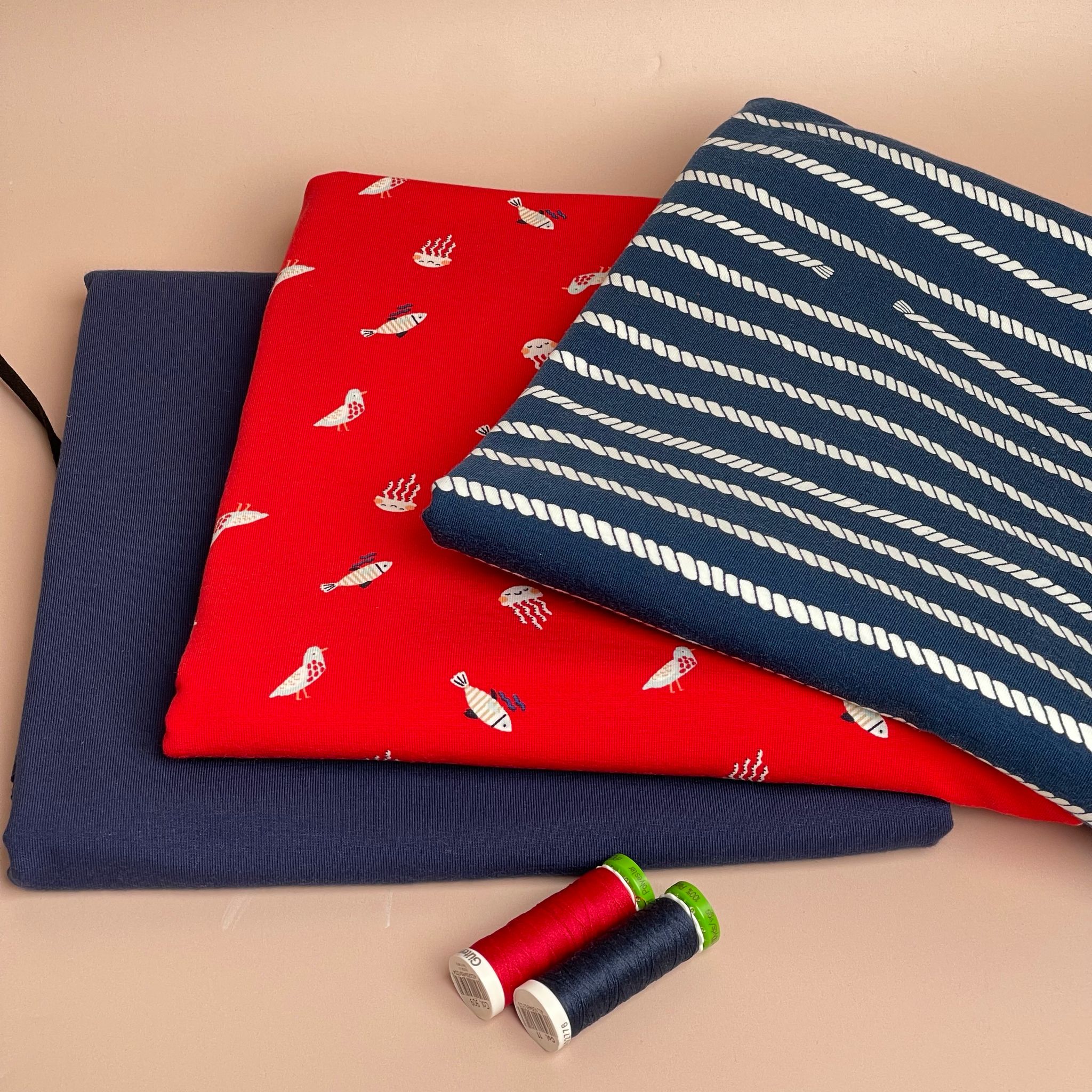 Make an Outfit Colour Bundle - Classic Nautical Cotton Jerseys