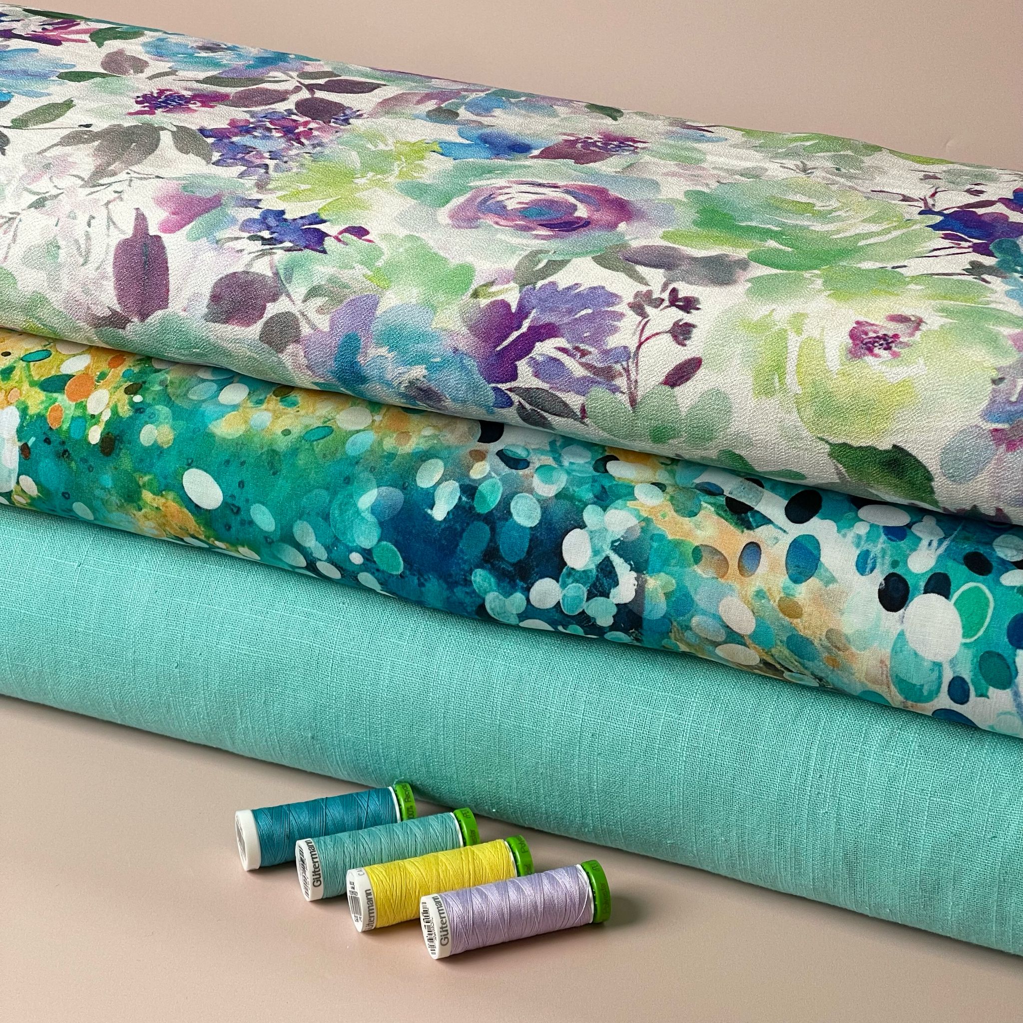 Breeze Spring Mint - Enzyme Washed Pure Linen Fabric
