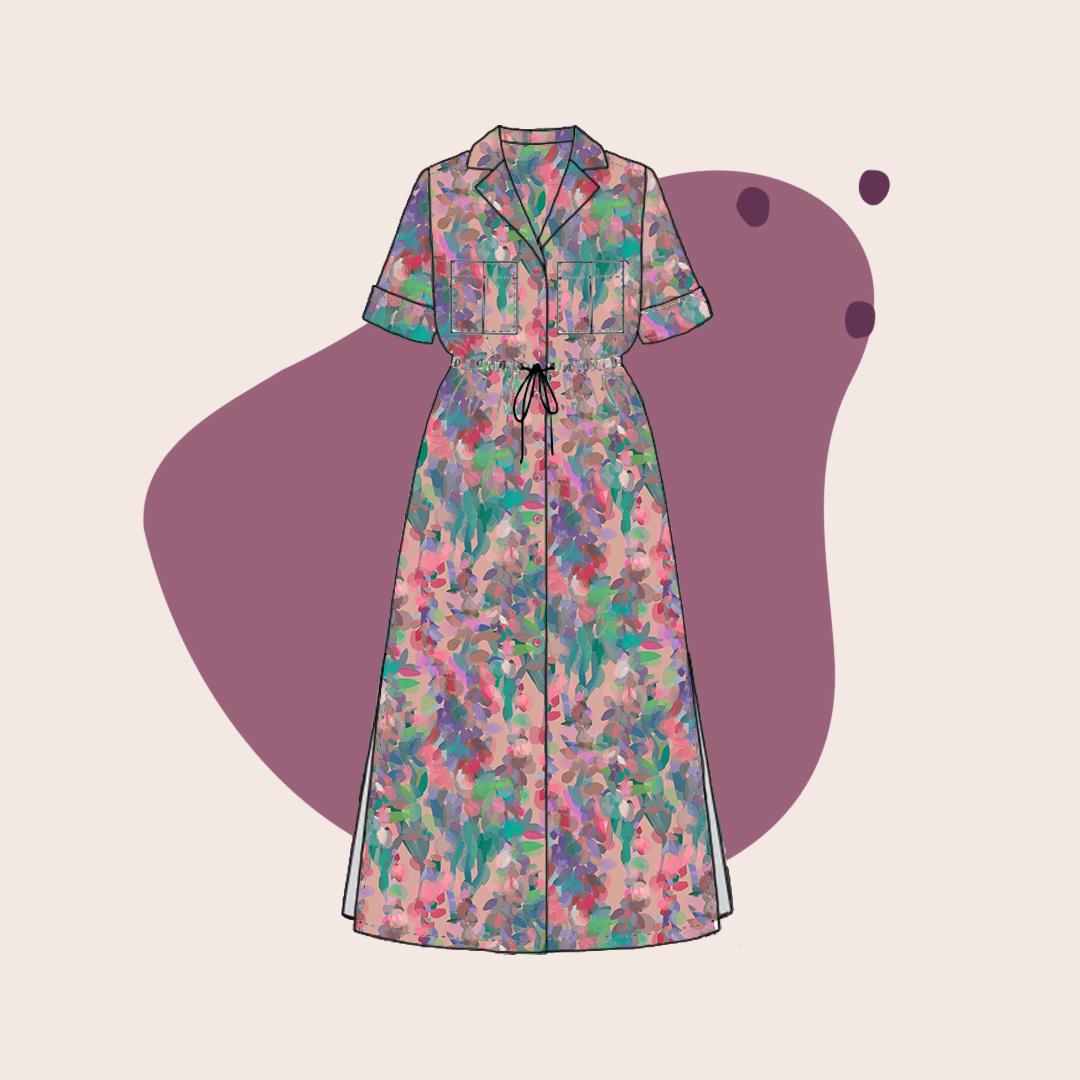 Summer Party - Lupine Petals Blush Pure Linen