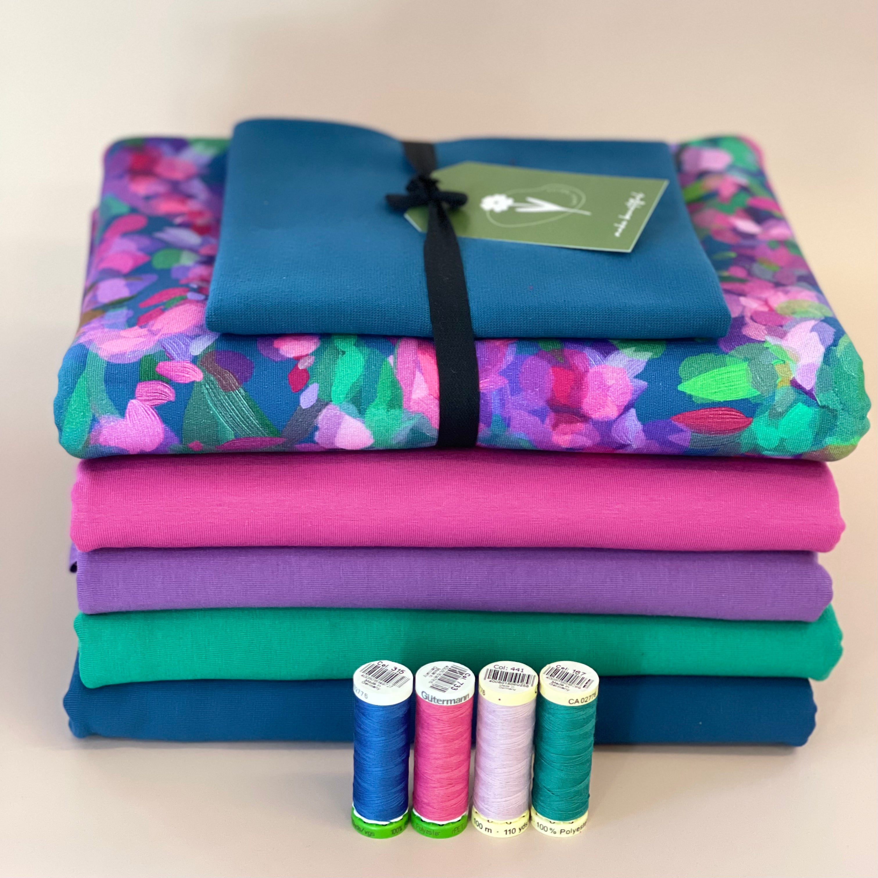 Colour Bundles - Lupine Essential Chic Cotton Jersey Fabrics