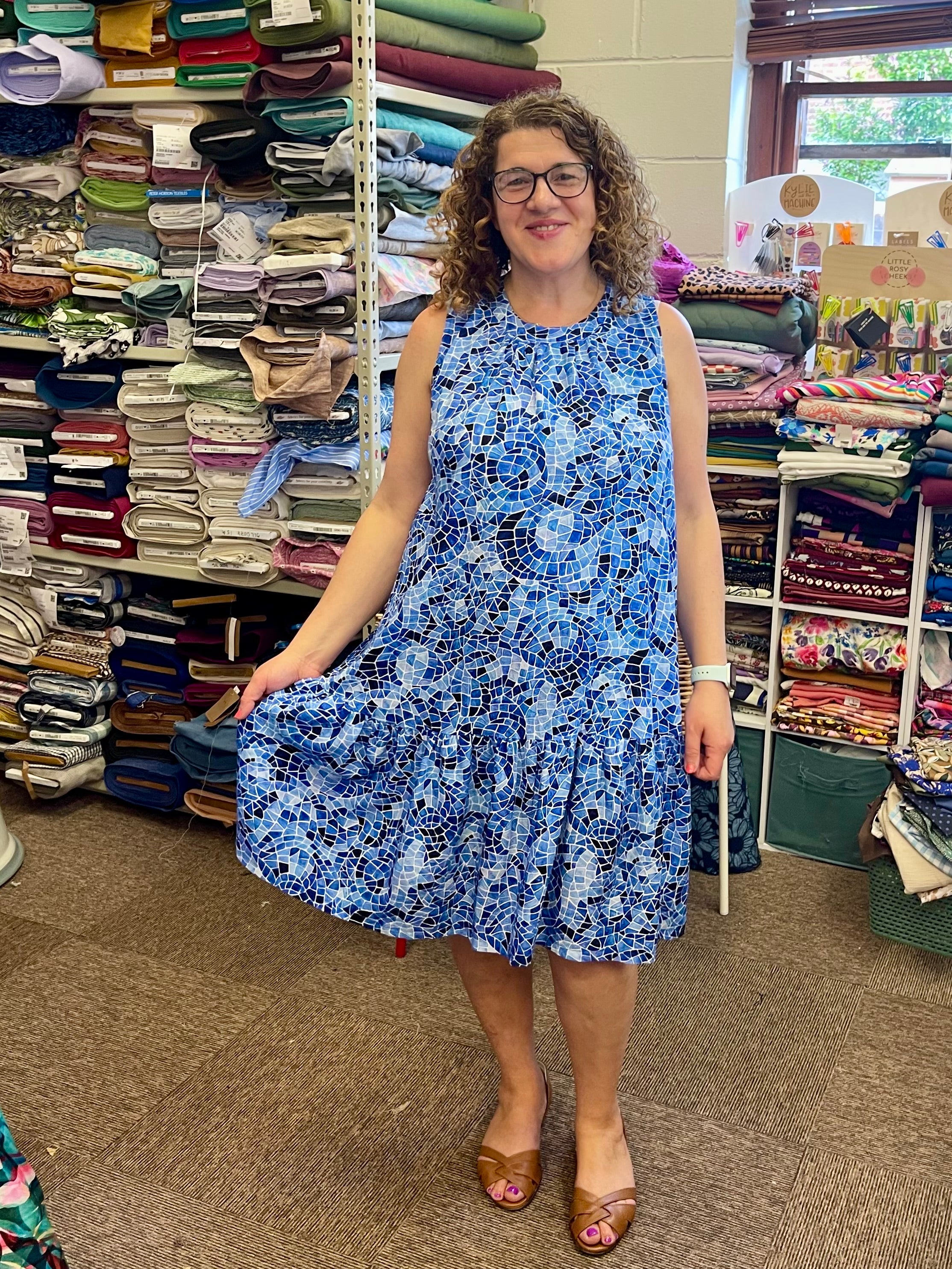 Adventure - Mosaics Viscose in Blue