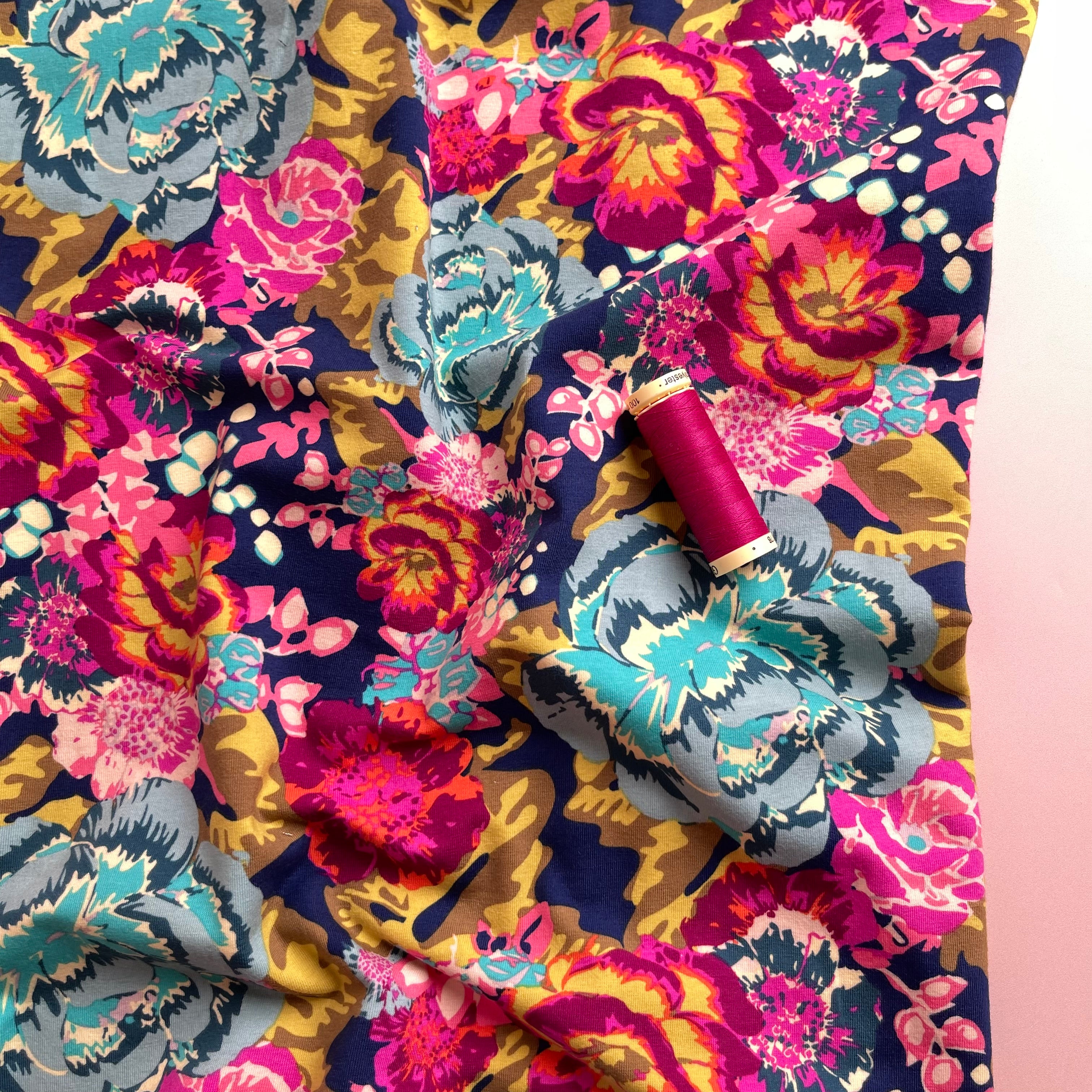 Art Gallery Fabrics - Acqua Di Rose Boho Cotton Jersey