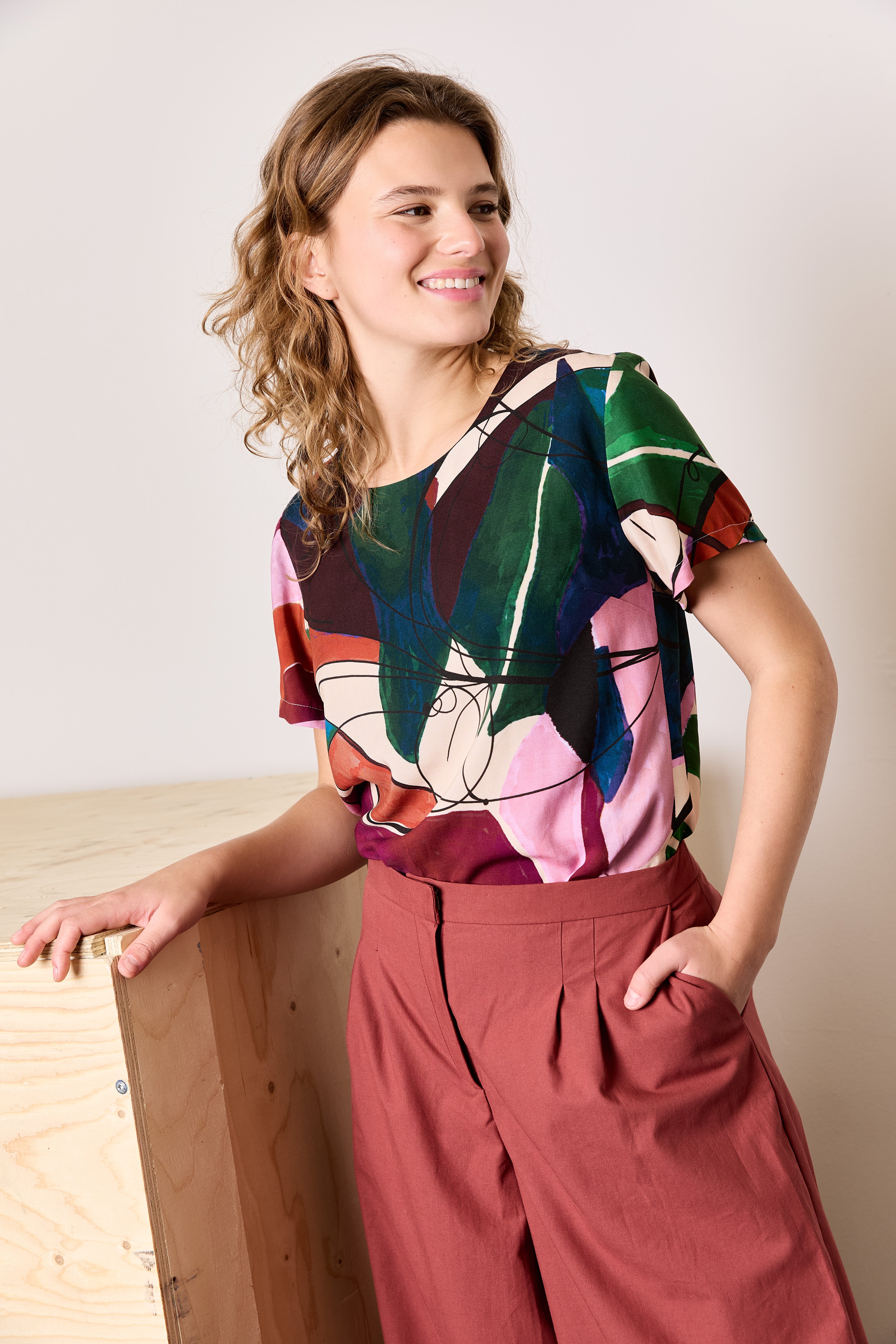 Atelier Jupe - Marsala Organic Cotton Poplin