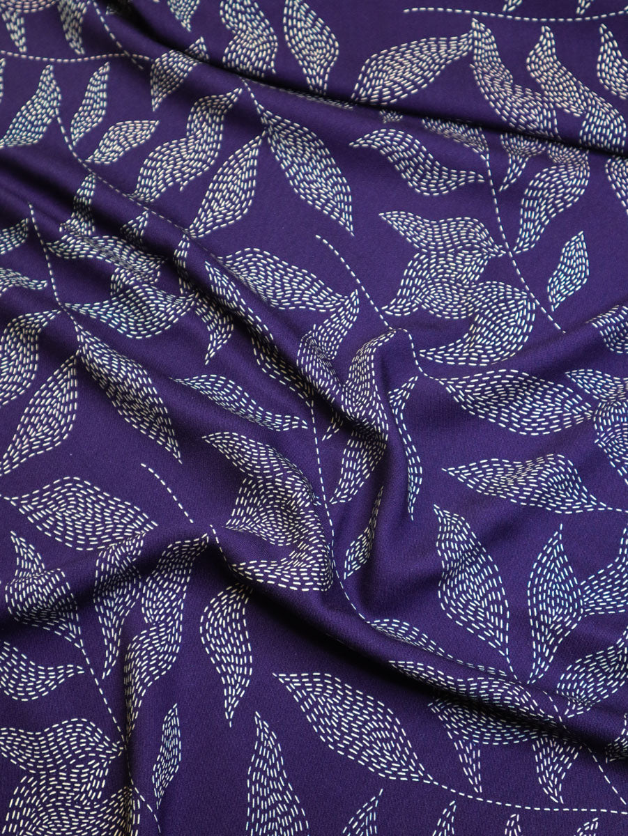 PRE-ORDER - MID SEPTEMBER DELIVERY Mind The MAKER - Lulu Blue Viscose Twill with LENZING™ ECOVERO™ fibres