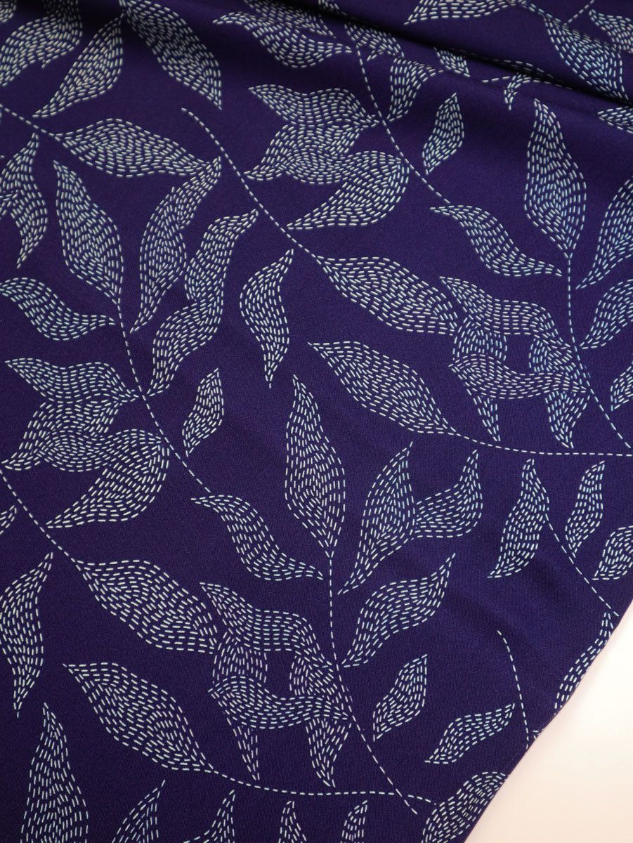 PRE-ORDER - MID SEPTEMBER DELIVERY Mind The MAKER - Lulu Blue Viscose Twill with LENZING™ ECOVERO™ fibres