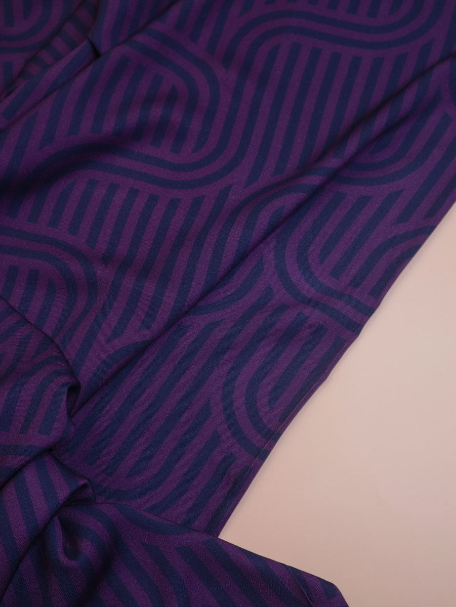PRE-ORDER - MID SEPTEMBER DELIVERY Mind The MAKER - Ziggy Cerise Viscose Twill with LENZING™ ECOVERO™ fibres