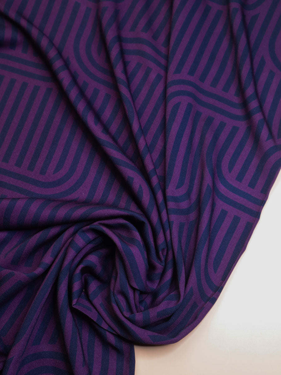 PRE-ORDER - MID SEPTEMBER DELIVERY Mind The MAKER - Ziggy Cerise Viscose Twill with LENZING™ ECOVERO™ fibres