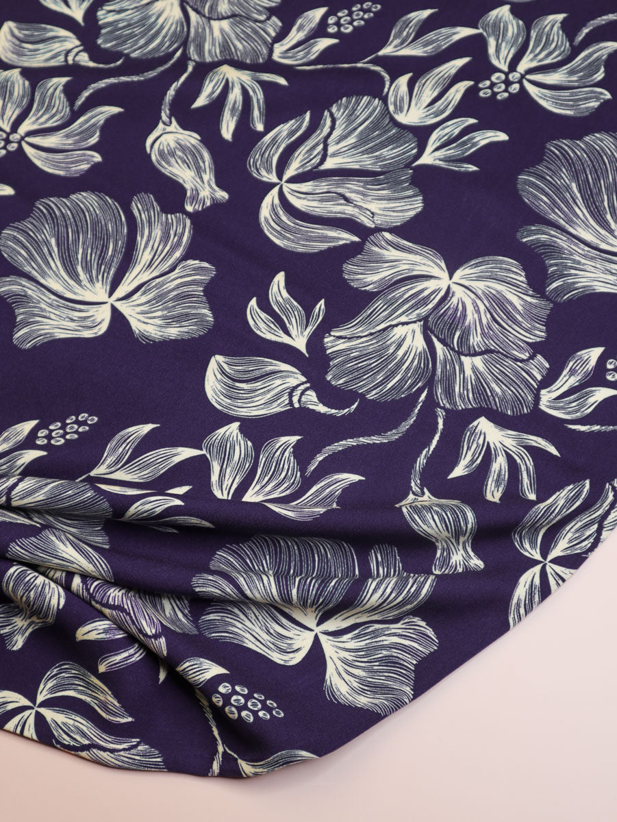 PRE-ORDER - MID SEPTEMBER DELIVERY Mind The MAKER - Loa Blue Viscose Twill with LENZING™ ECOVERO™ fibres